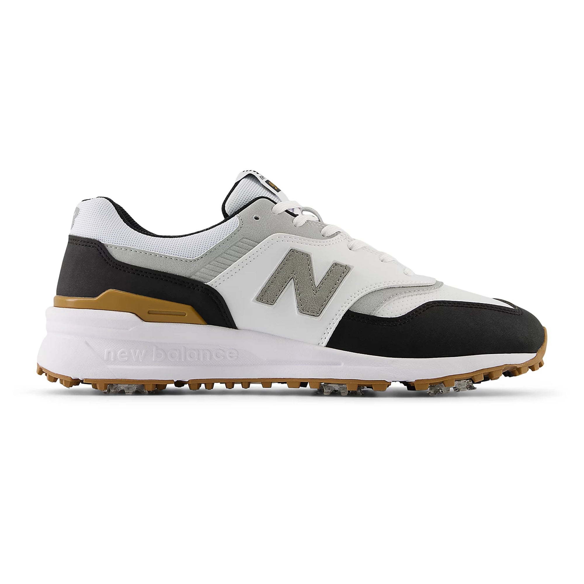 new balance 997 ゴルフシューズ 10 USA New Balance 997 Golf Shoes - White/Black - MG997WK - Function18