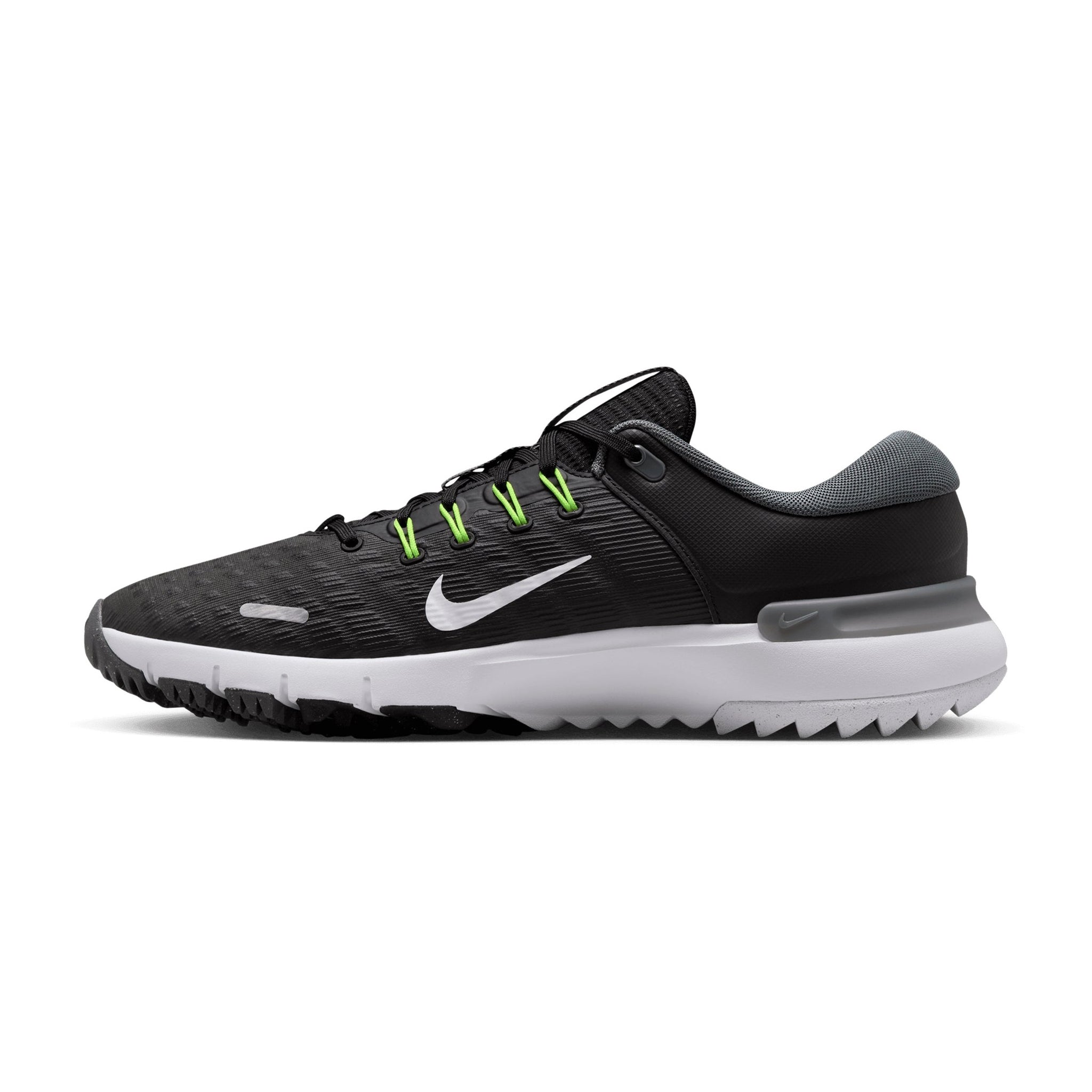 Nike Free Golf Shoes Black/White/Grey/Volt 001