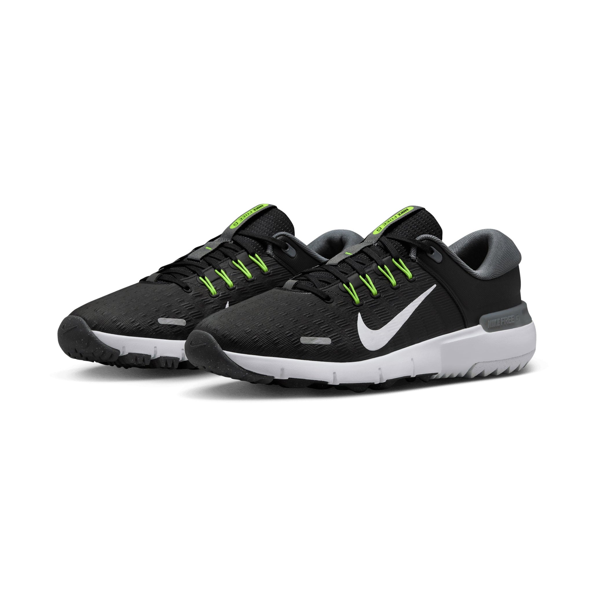 Nike Free Golf Shoes Black/White/Grey/Volt 001