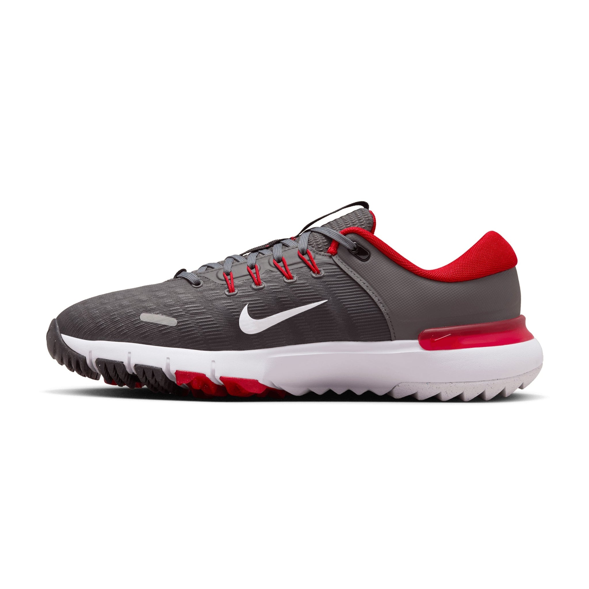 Nike Free Golf Shoes Iron Grey/Uni Red/Grey/White 002