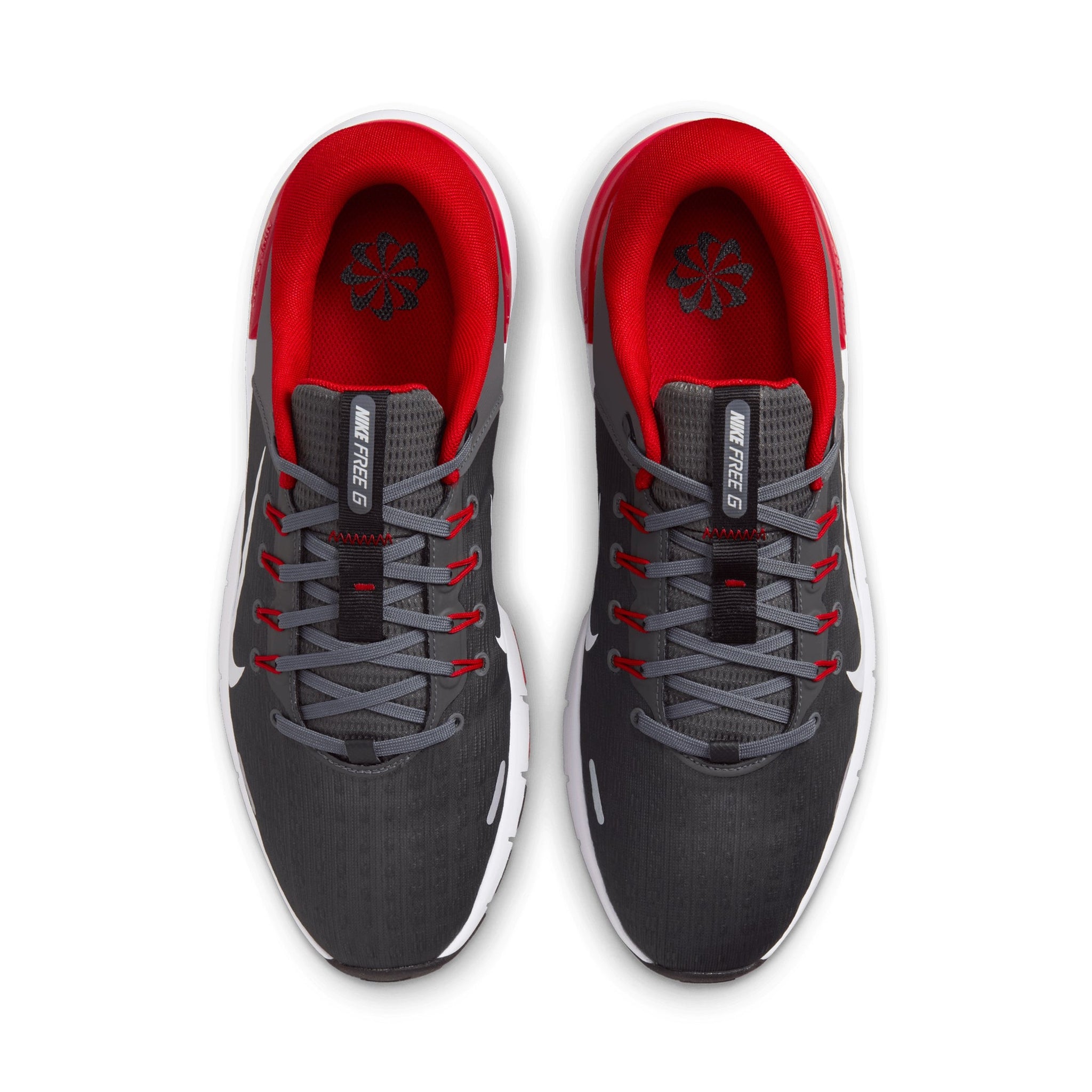 Nike Free Golf Shoes Iron Grey/Uni Red/Grey/White 002