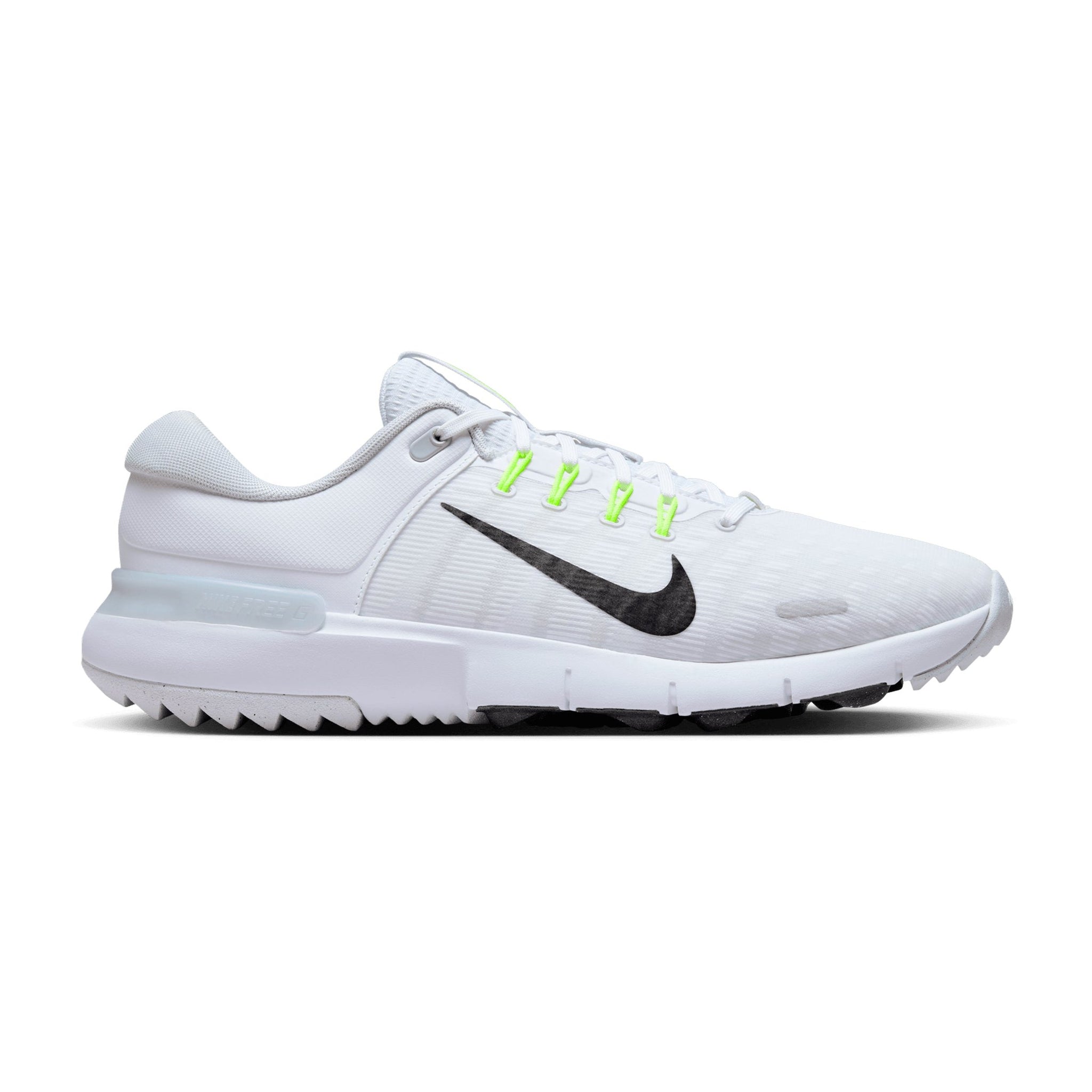 Nike Free Golf Shoes White/Black/Platinum/Grey 101