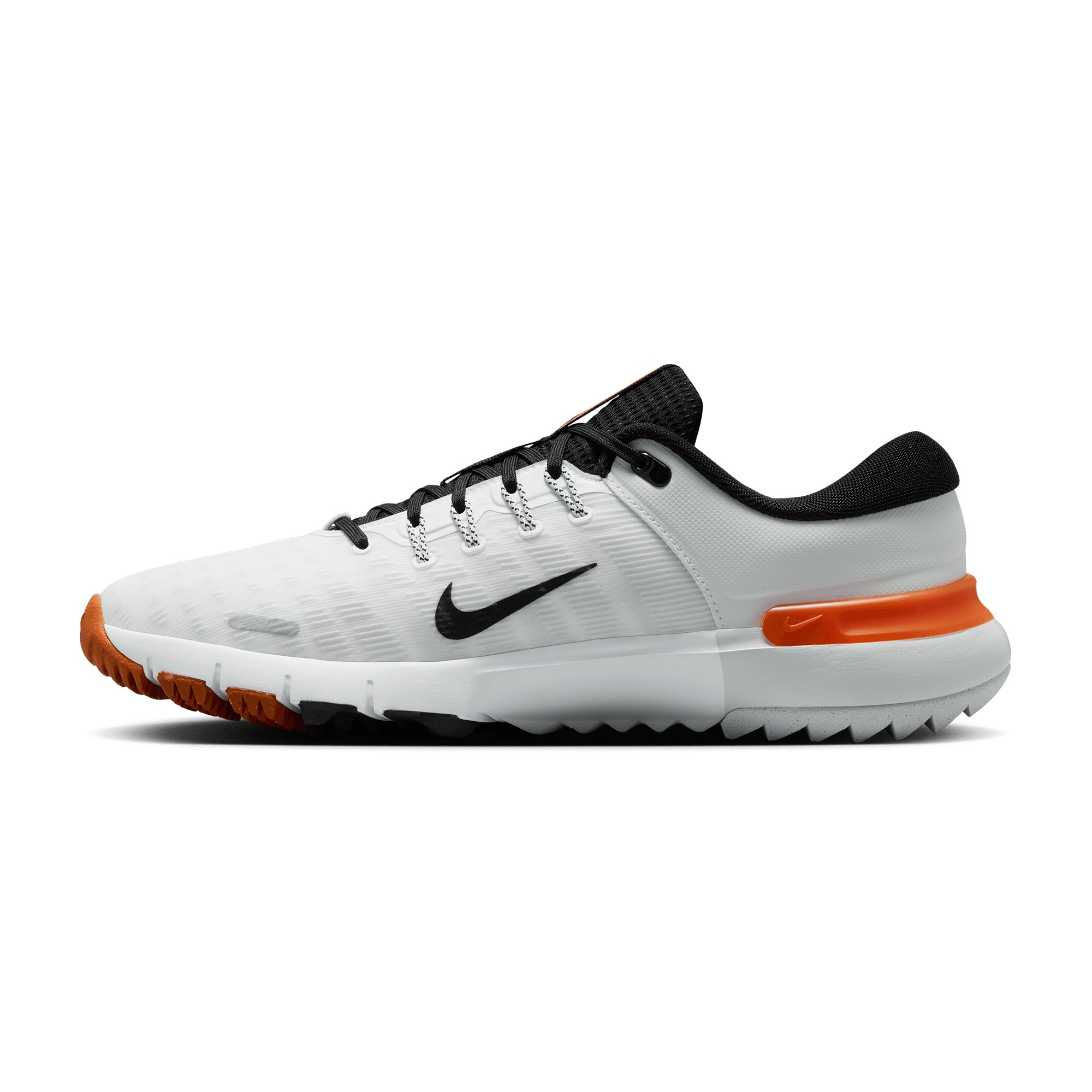 Nike Free Golf Shoes White/Black/Orange 103