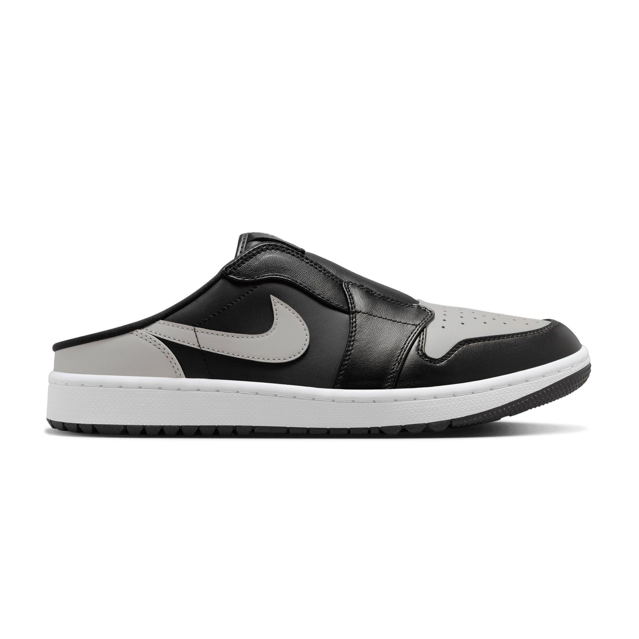 Nike Golf Air Jordan 1 G Mule Black/White/Medium Grey 003