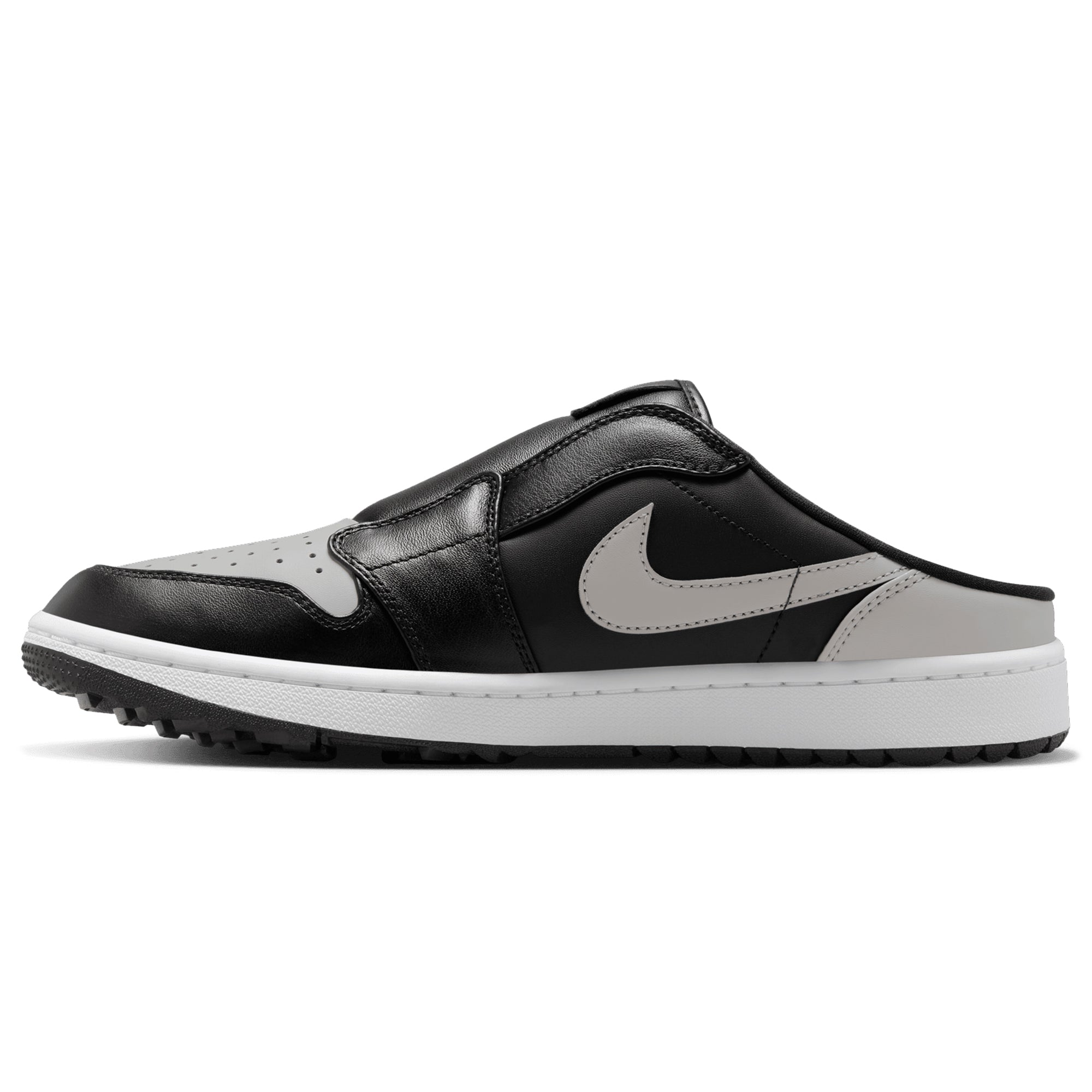 Nike Golf Air Jordan 1 G Mule Black/White/Medium Grey 003