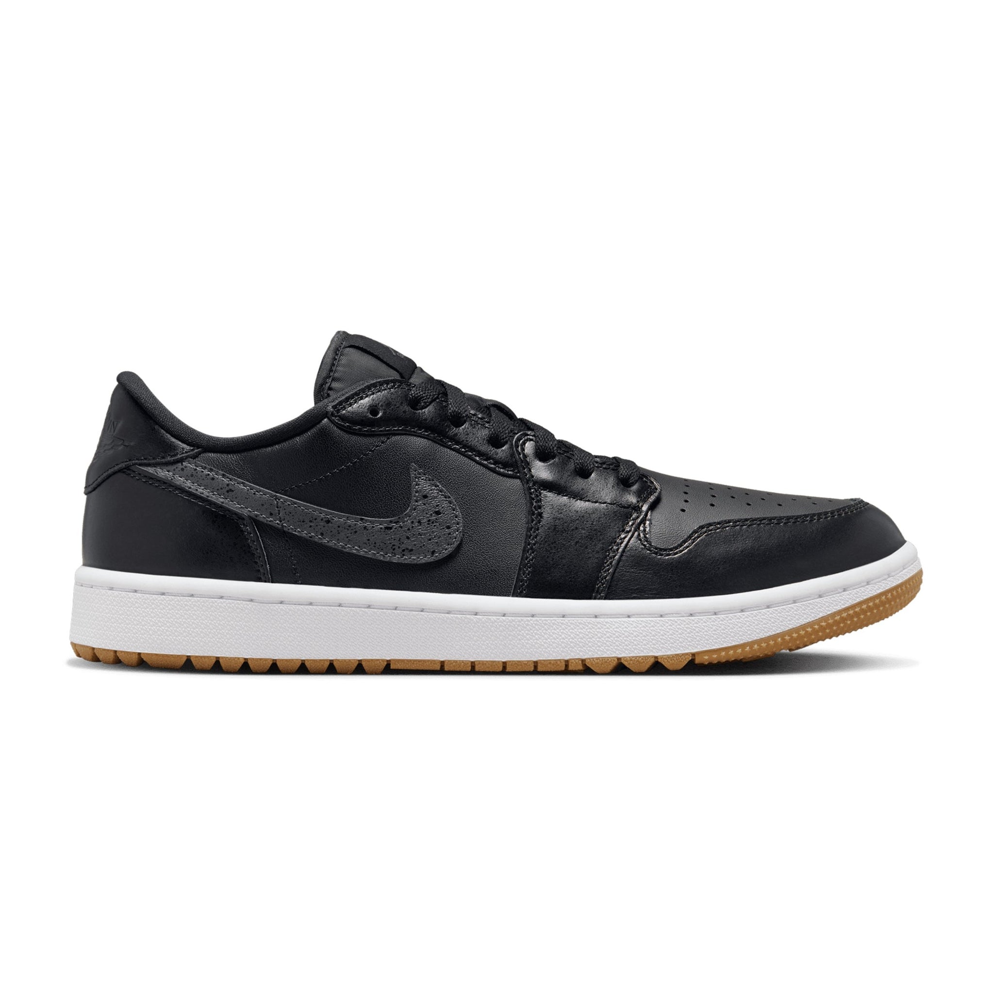Nike Golf Air Jordan 1 Low G Shoes Black/White/Gum 005