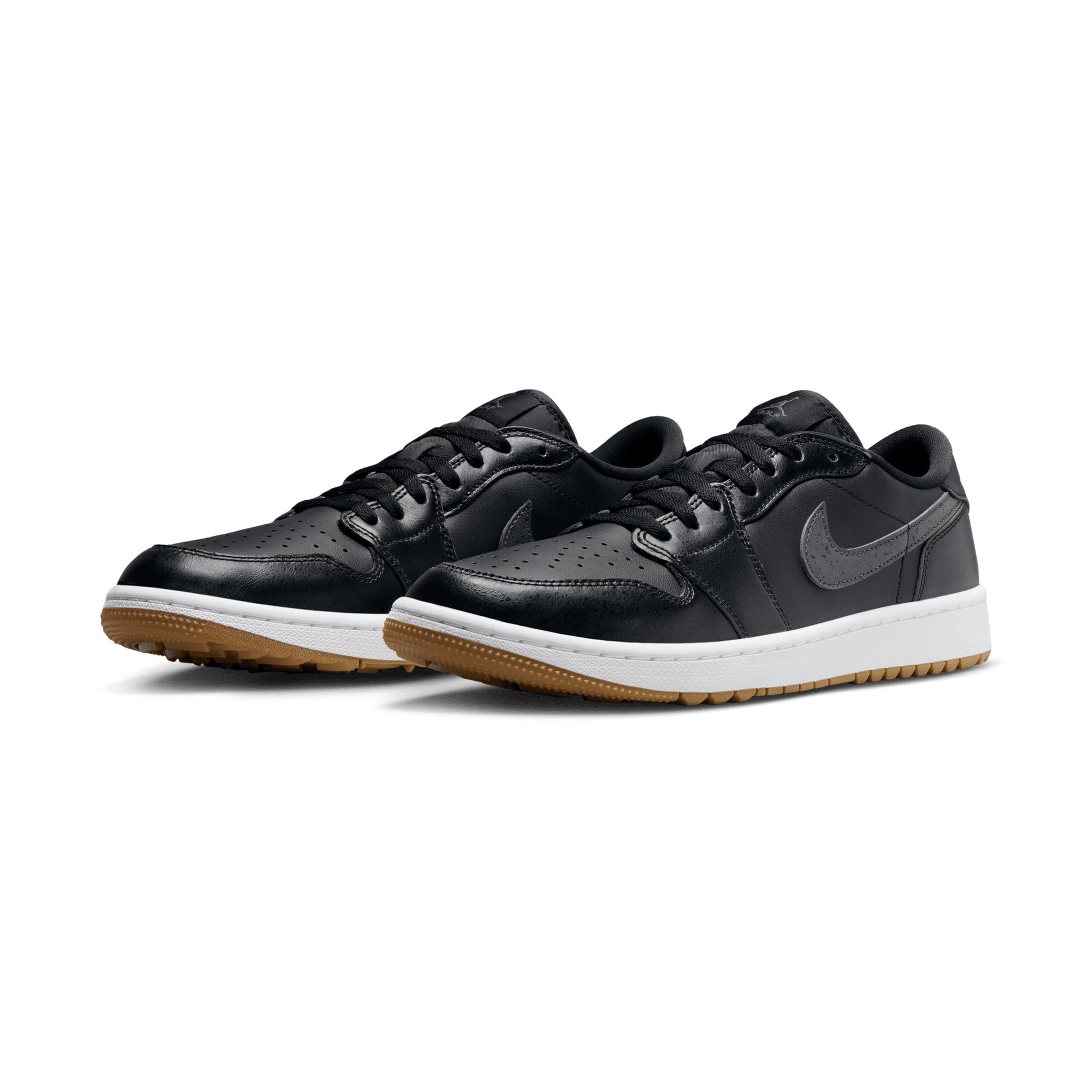 Nike Golf Air Jordan 1 Low G Shoes Black/White/Gum 005