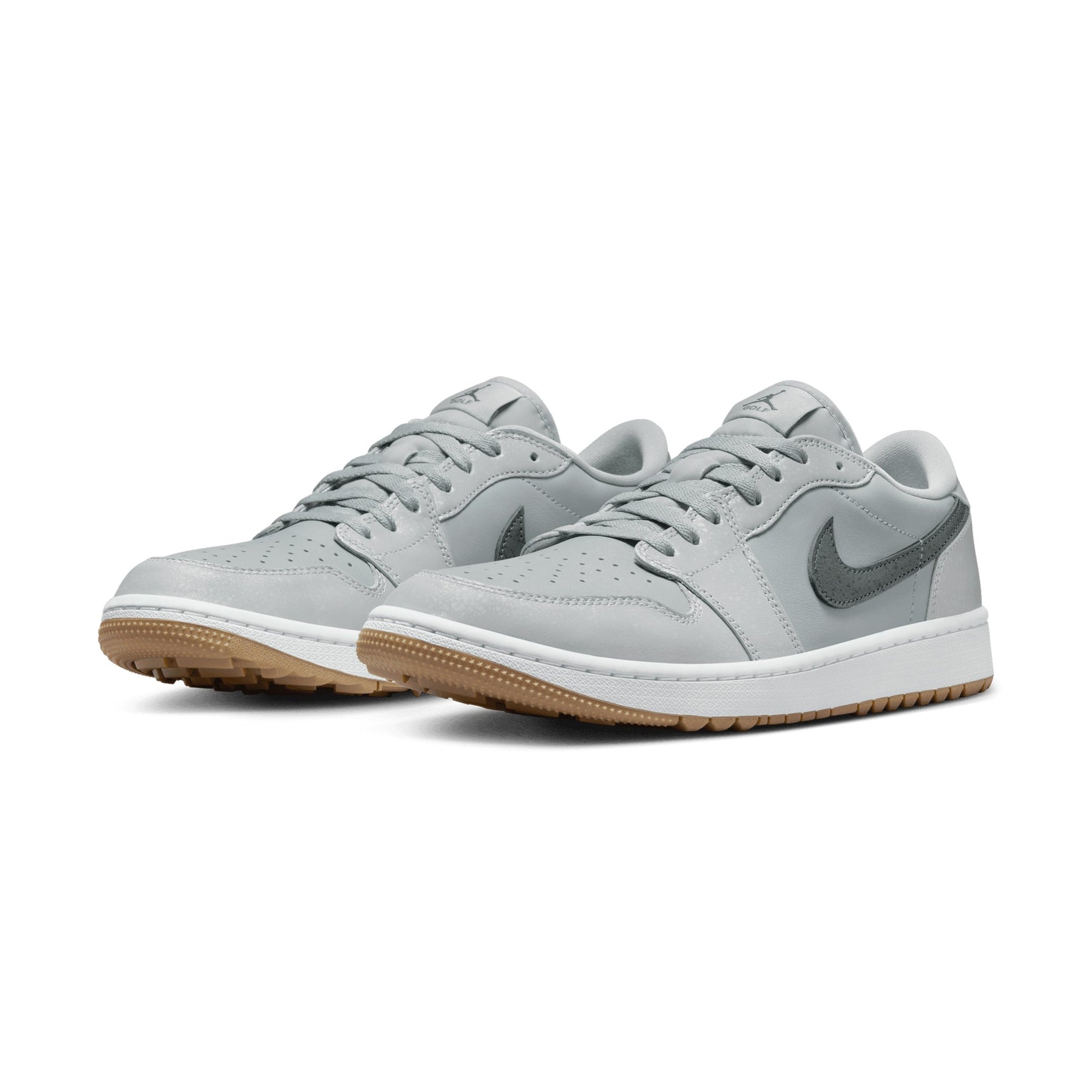 Nike Golf Air Jordan 1 Low G Shoes Wolf Grey/White/Gum 006