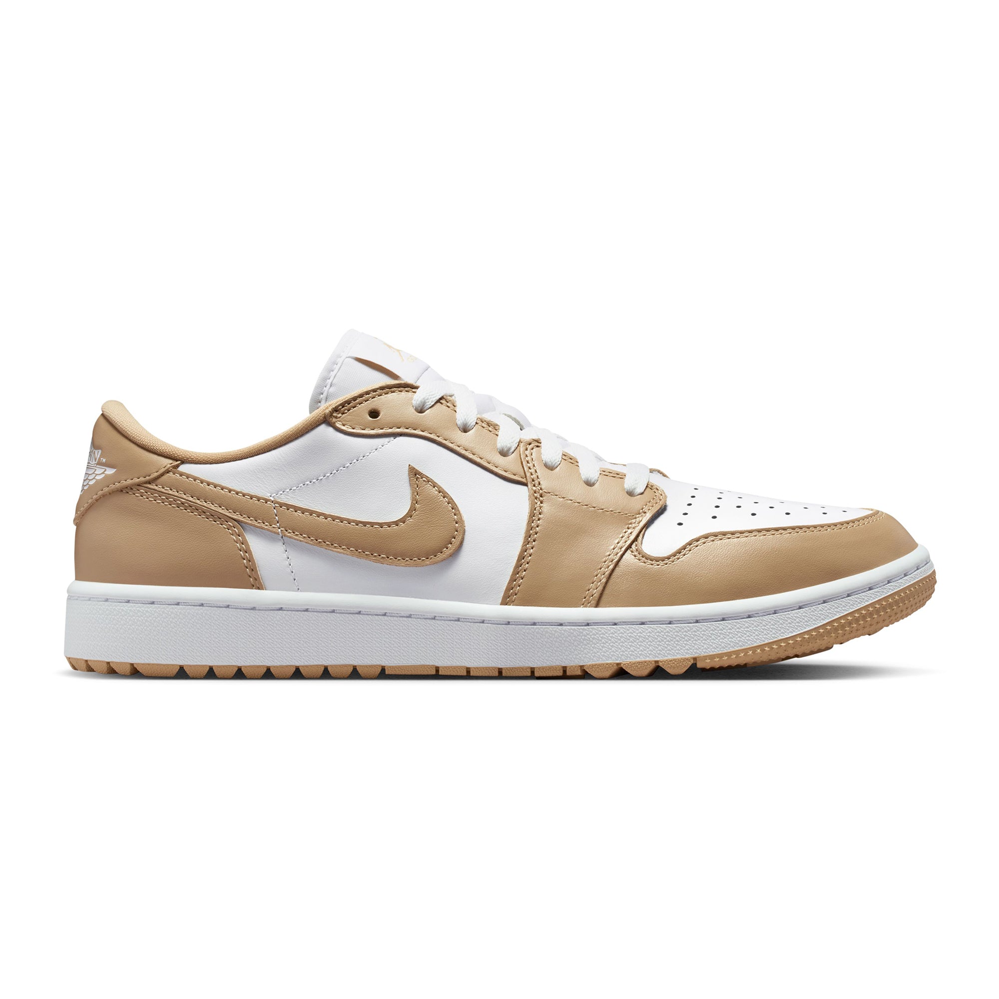 Nike Golf Air Jordan 1 Low G Shoes - White/Linen 117 - DD9315-117