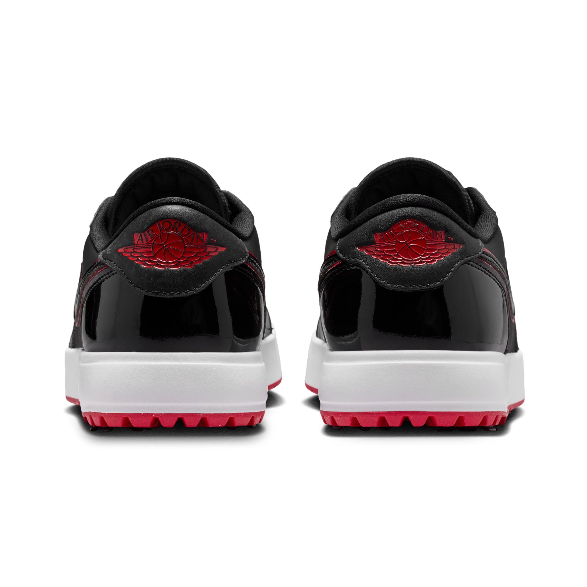 Nike Golf Air Jordan 1 Low G Spiked Shoes - Black/Varsity Red