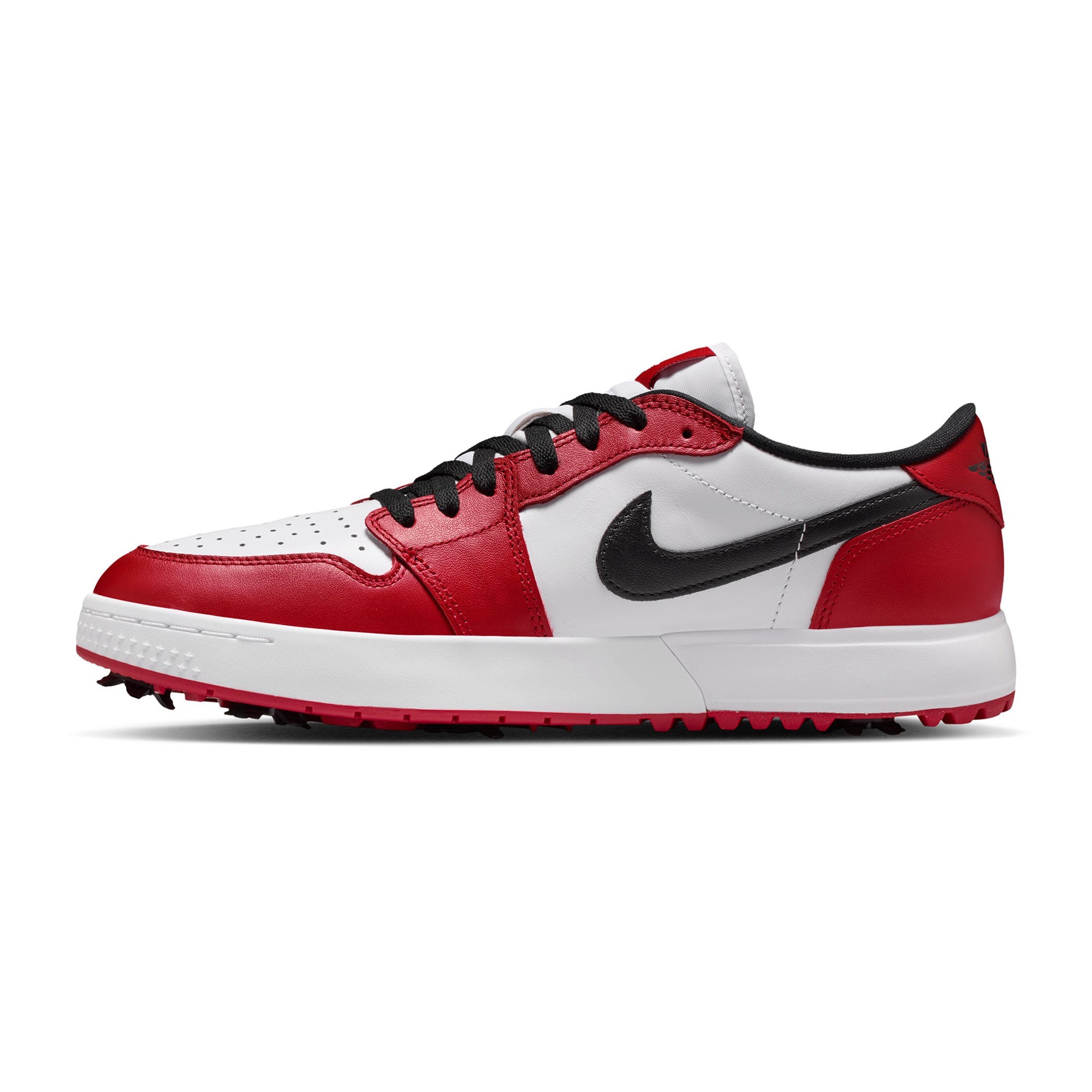 Nike Golf Air Jordan 1 Low G Spiked Shoes - Varsity Red/Black