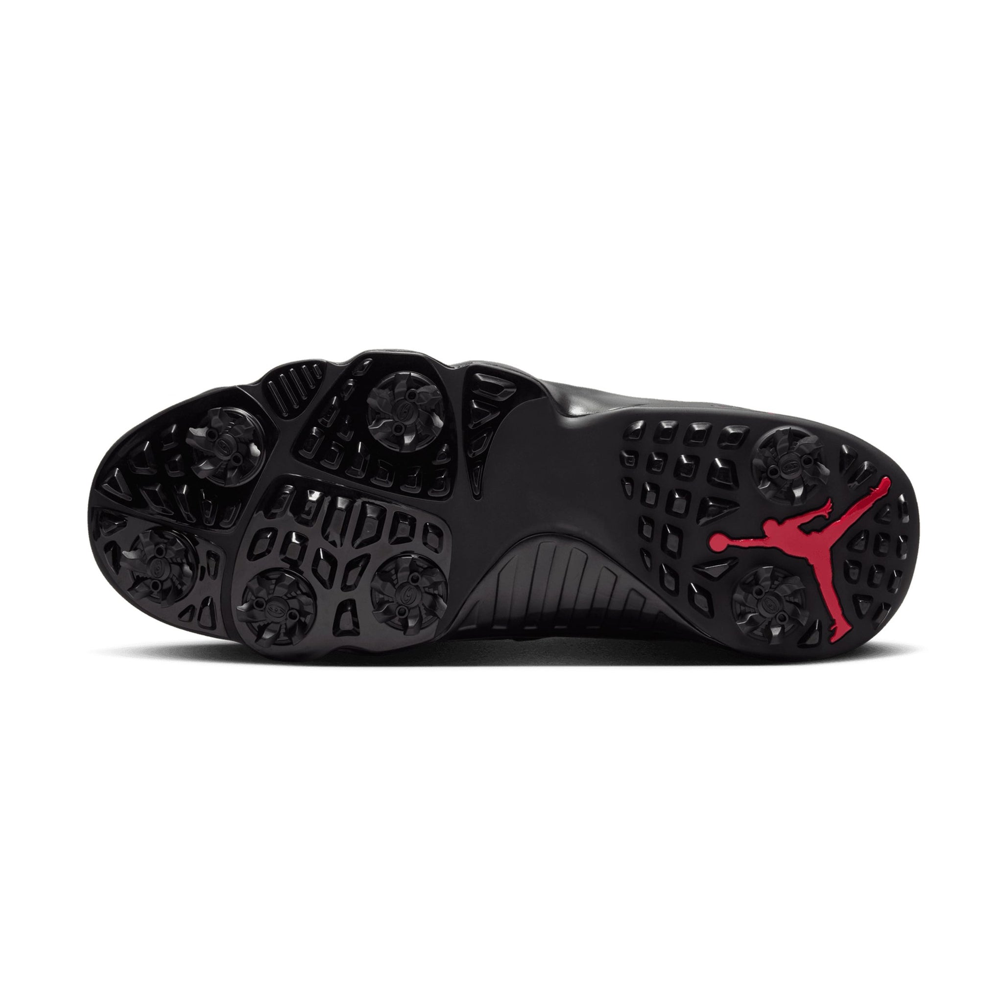 Nike Golf Air Jordan 9 Golf Shoes Black/Charcoal/Red 002