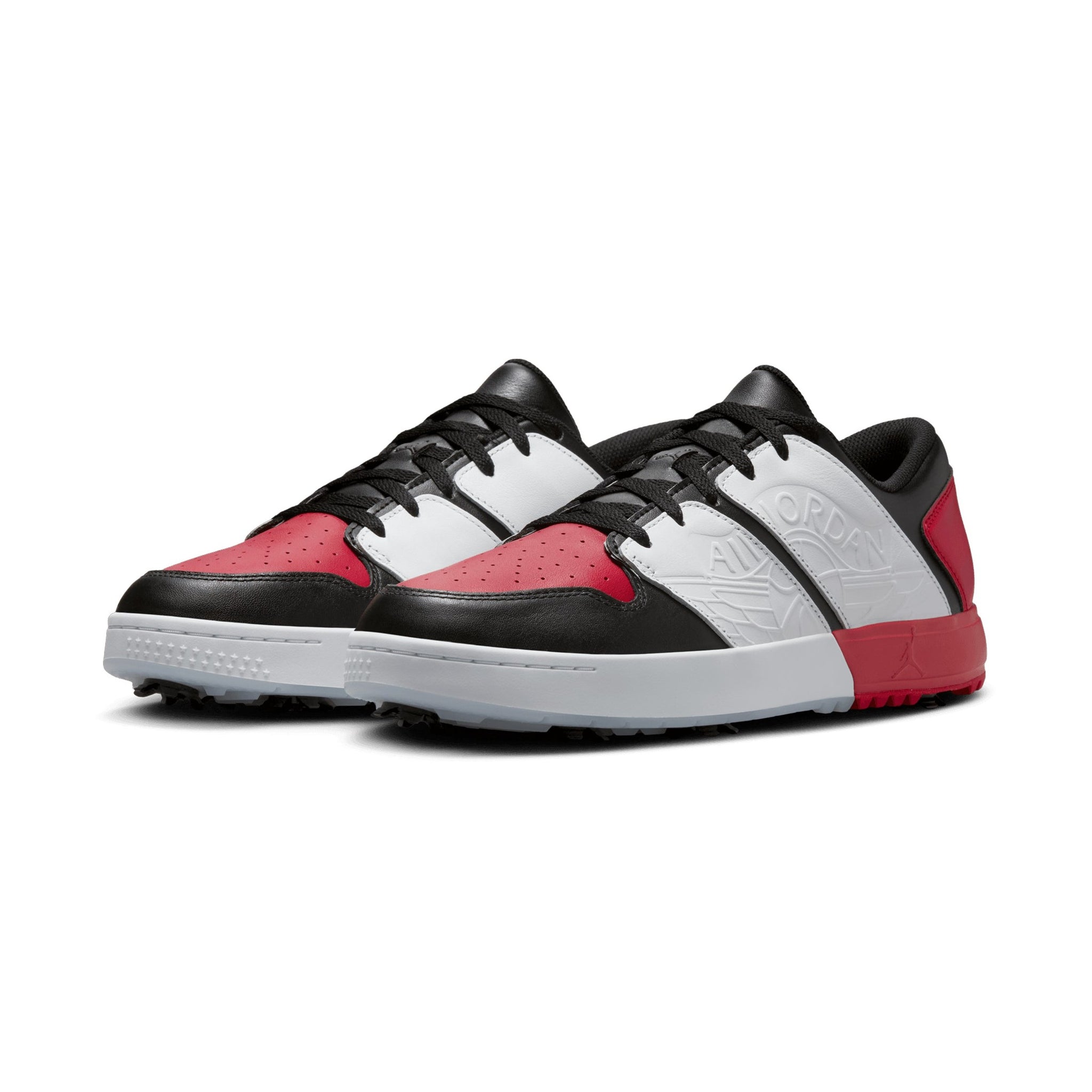 Nike Golf Air Jordan NU Retro 1 G Shoes Black/White/Uni Red 001