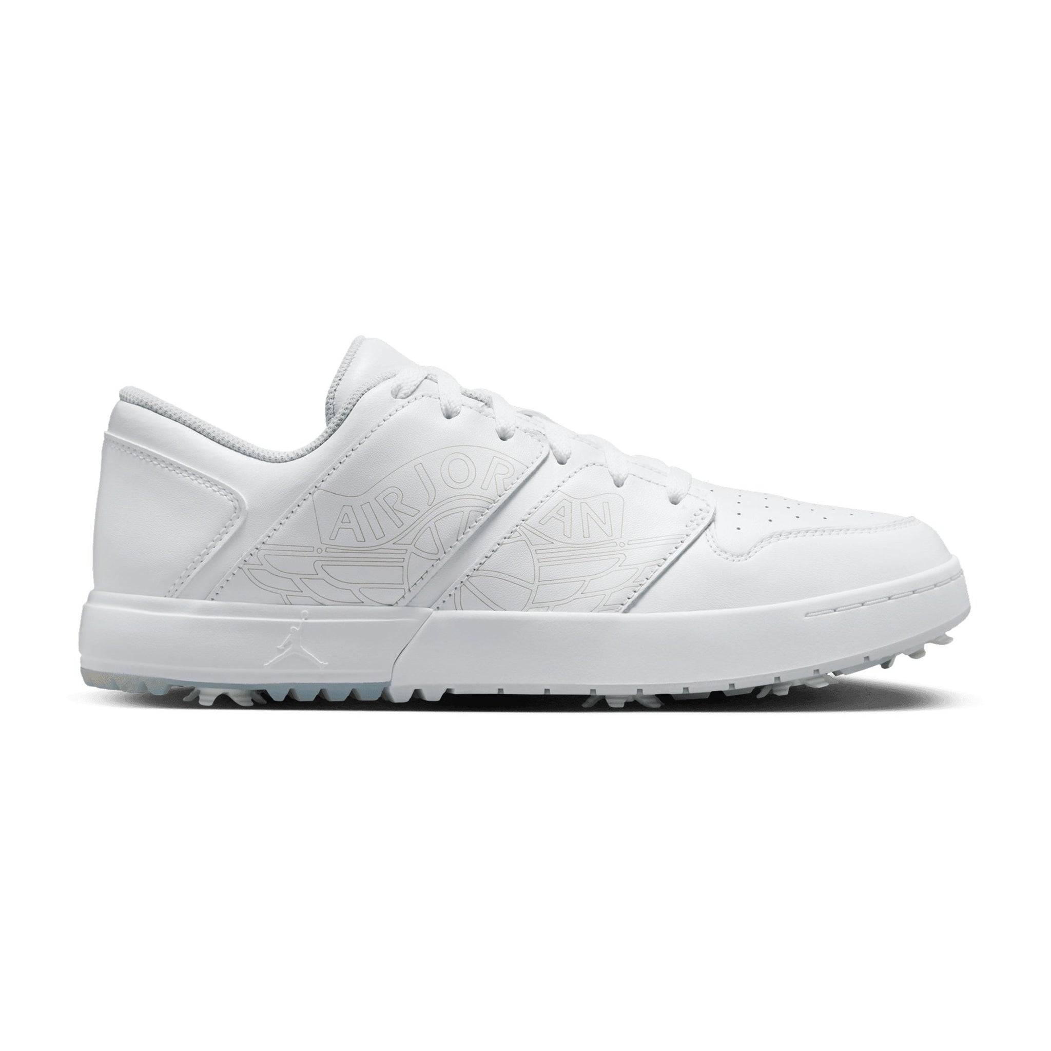 Nike Golf Air Jordan NU Retro 1 G Shoes White/Platinum/Blue 100