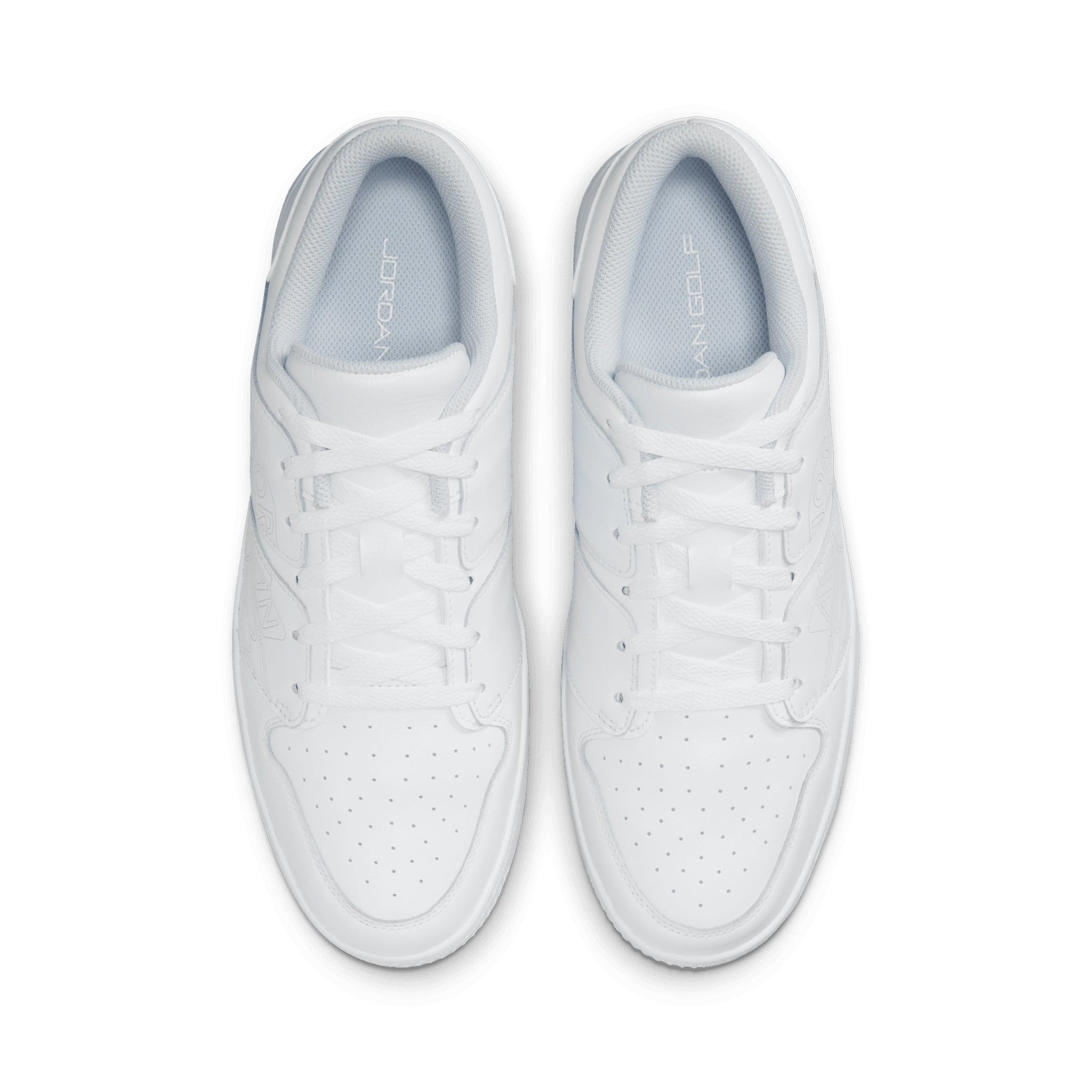 Nike Golf Air Jordan NU Retro 1 G Shoes White/Platinum/Blue 100