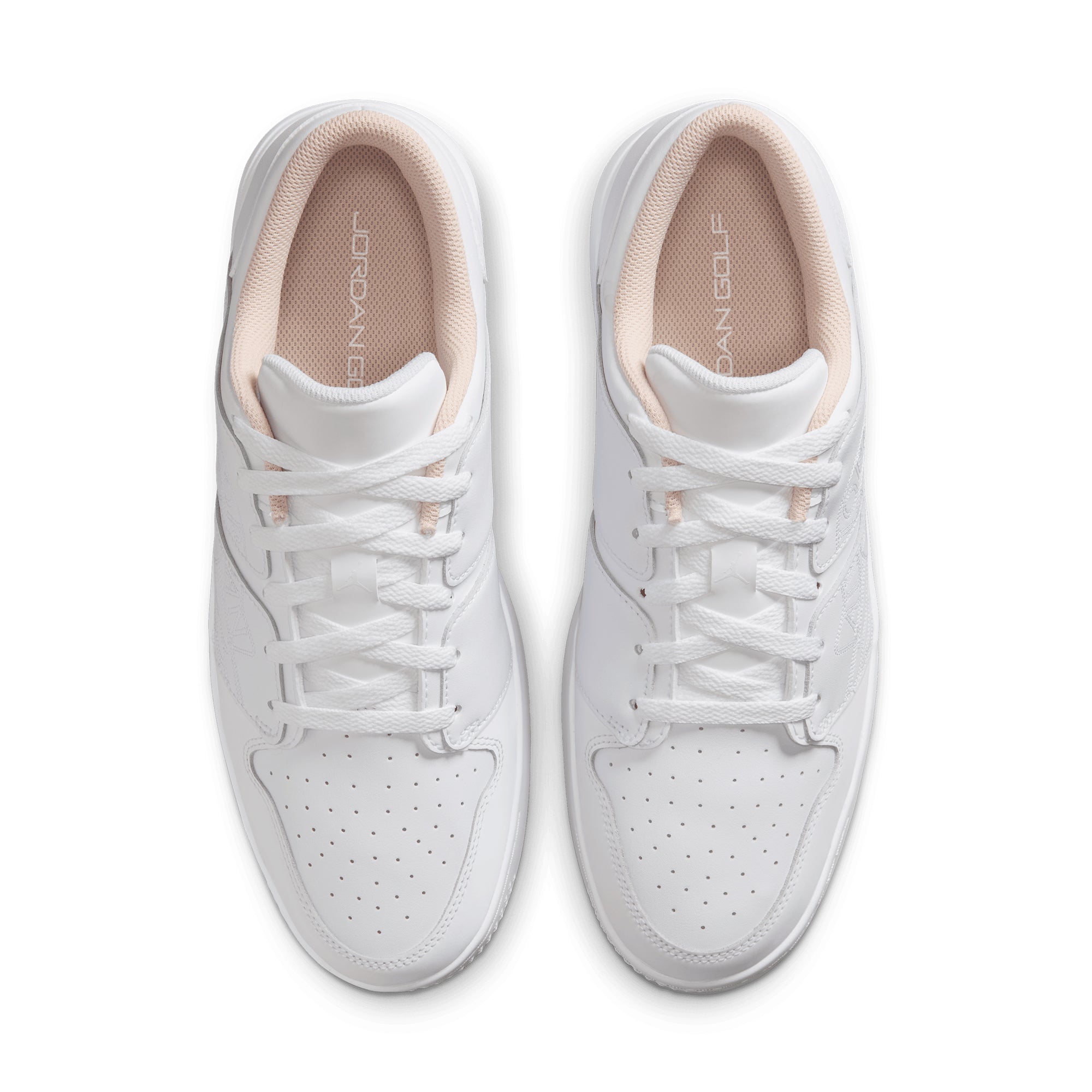 Nike Golf Air Jordan NU Retro 1 G Shoes - White/Washed Coral 103