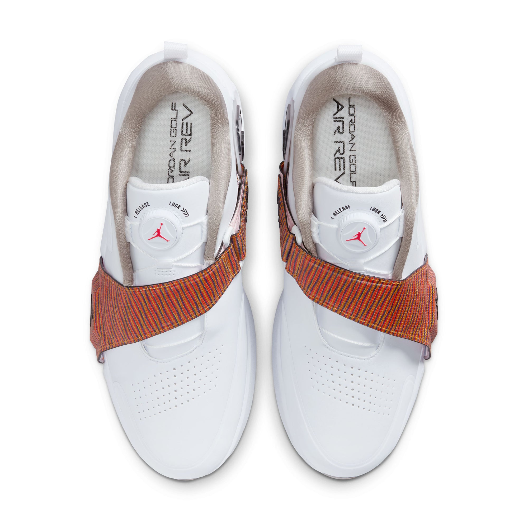 Nike Golf Air Jordan Rev Shoes - White/Infrared 23/Black 102