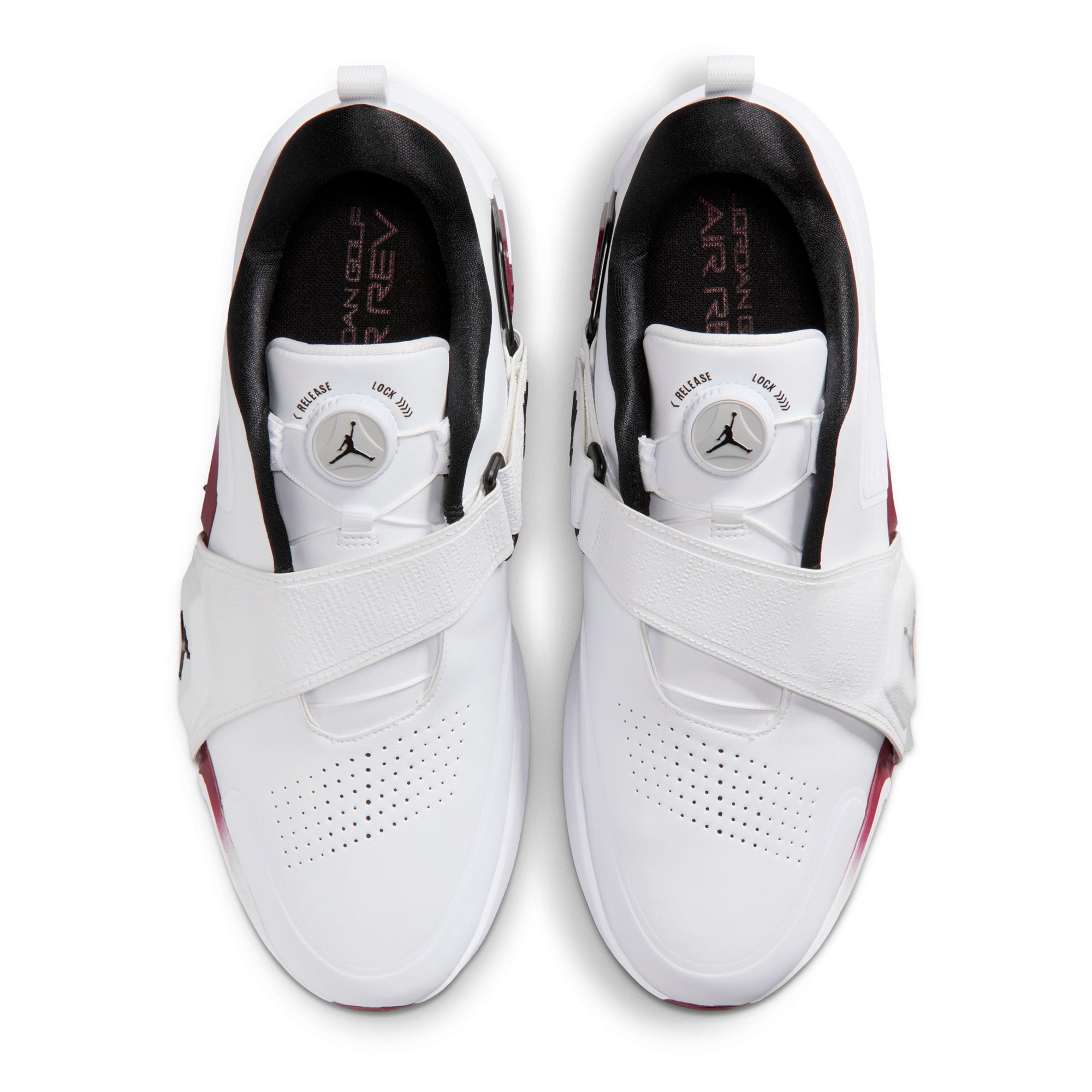Nike Golf Air Jordan Rev Shoes - White/Black/Team Red 104 - FV6338