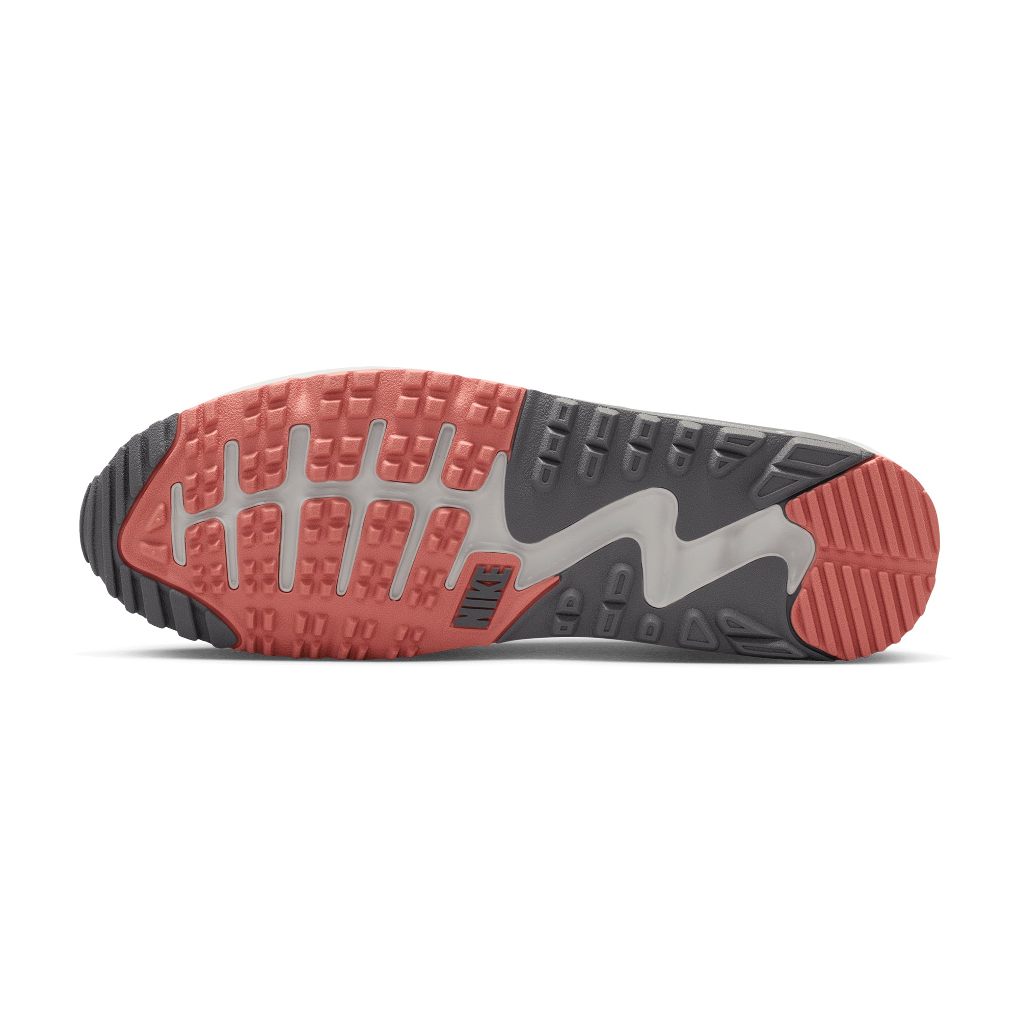 Nike Golf Air Max 90 G Shoes - Photon Dust/Pencil Point/Red
