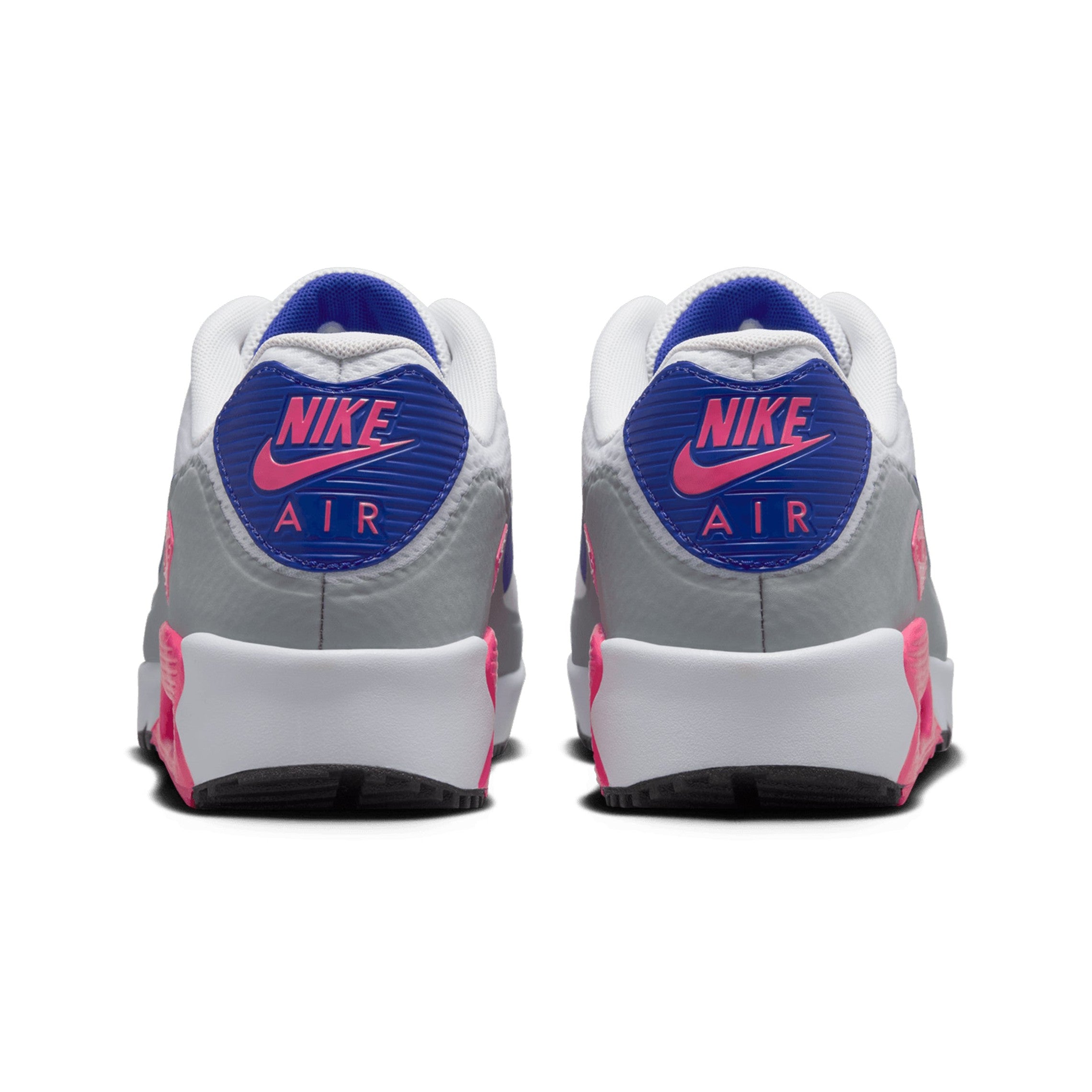 Nike Golf Air Max 90 G Shoes White/Laser Pink 101 HV9305-101