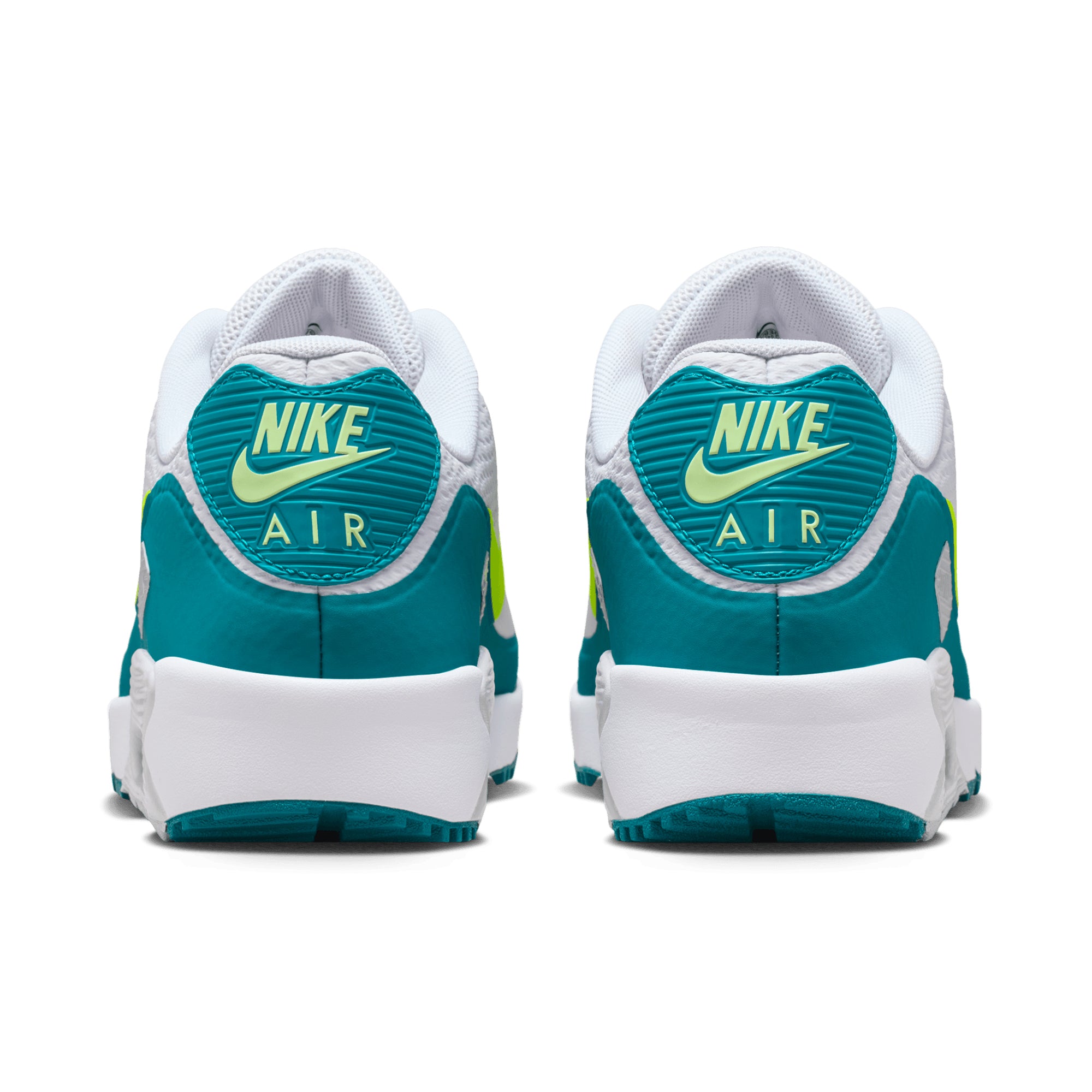 Nike Golf Air Max 90 G Shoes - White/Volt/Bright Spruce 104
