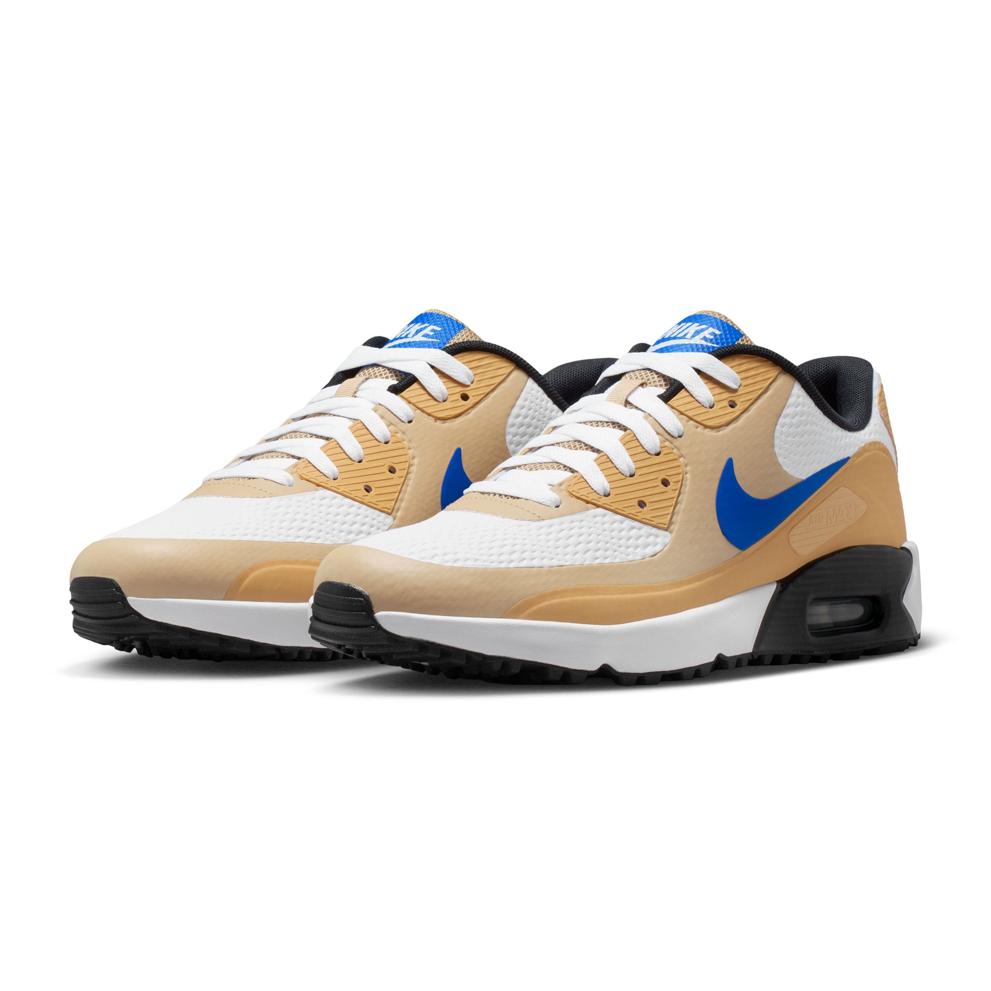 Nike Golf Air Max 90 G Shoes - White/Linen/Game Royal 106 - HV9305