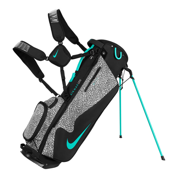 Nike Golf Air Max Lite Stand Bag - Black/Wolf Grey/Clear Jade 039