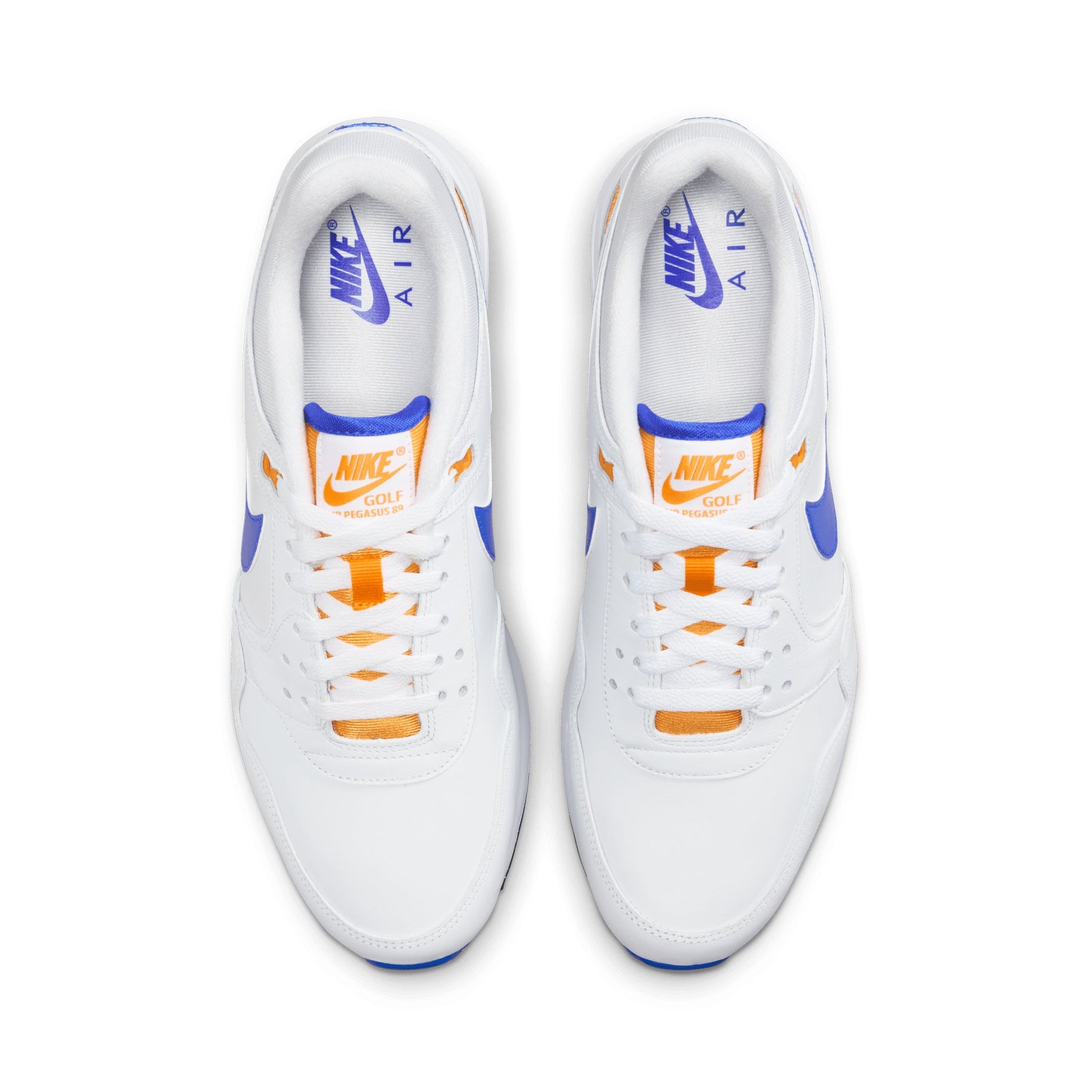 Nike Golf Air Pegasus '89 G Shoes White/Blue/Orange 101