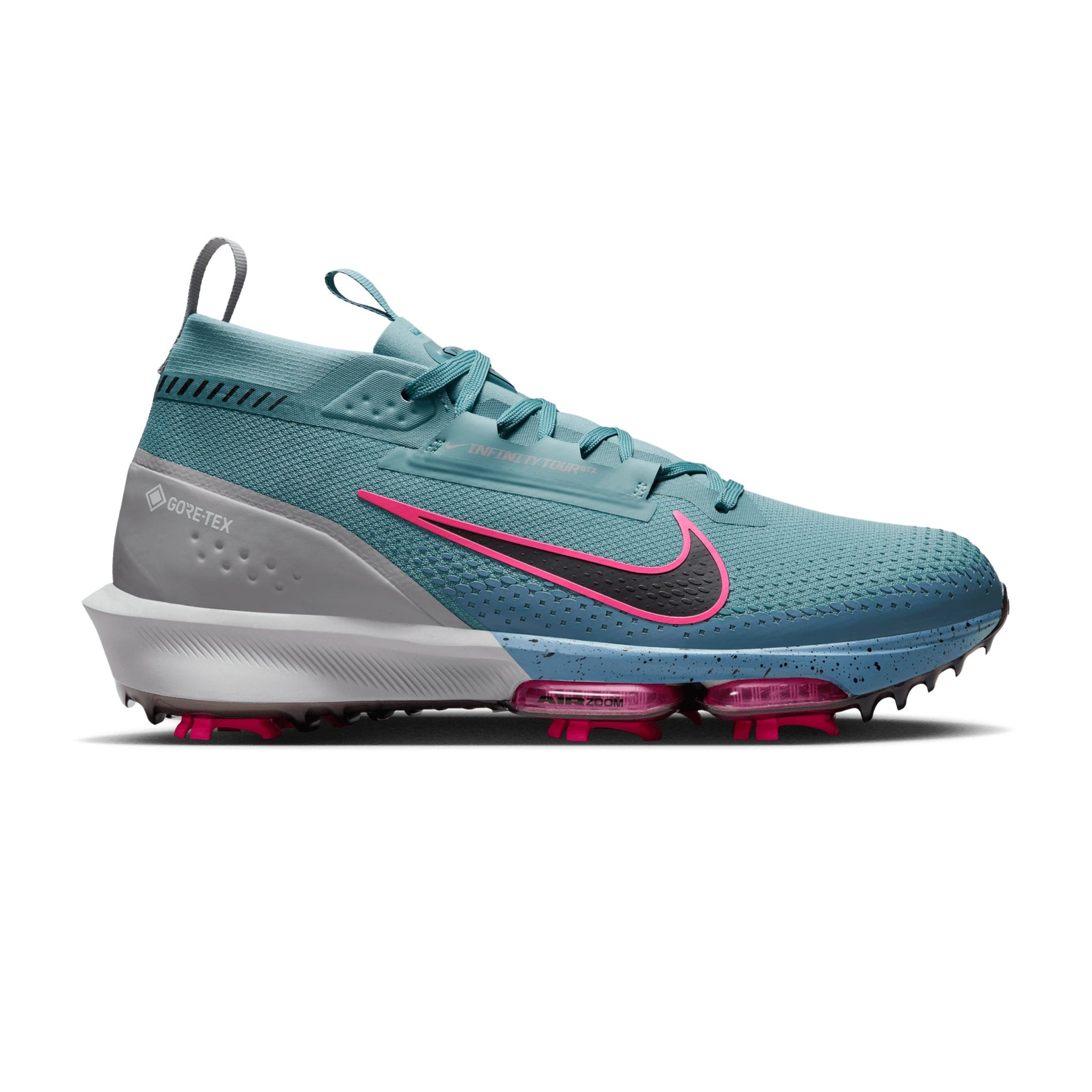 Nike Golf Infinity Tour NEXT% 2 GORE-TEX Shoes Denim Turquoise/Pink/Black 400