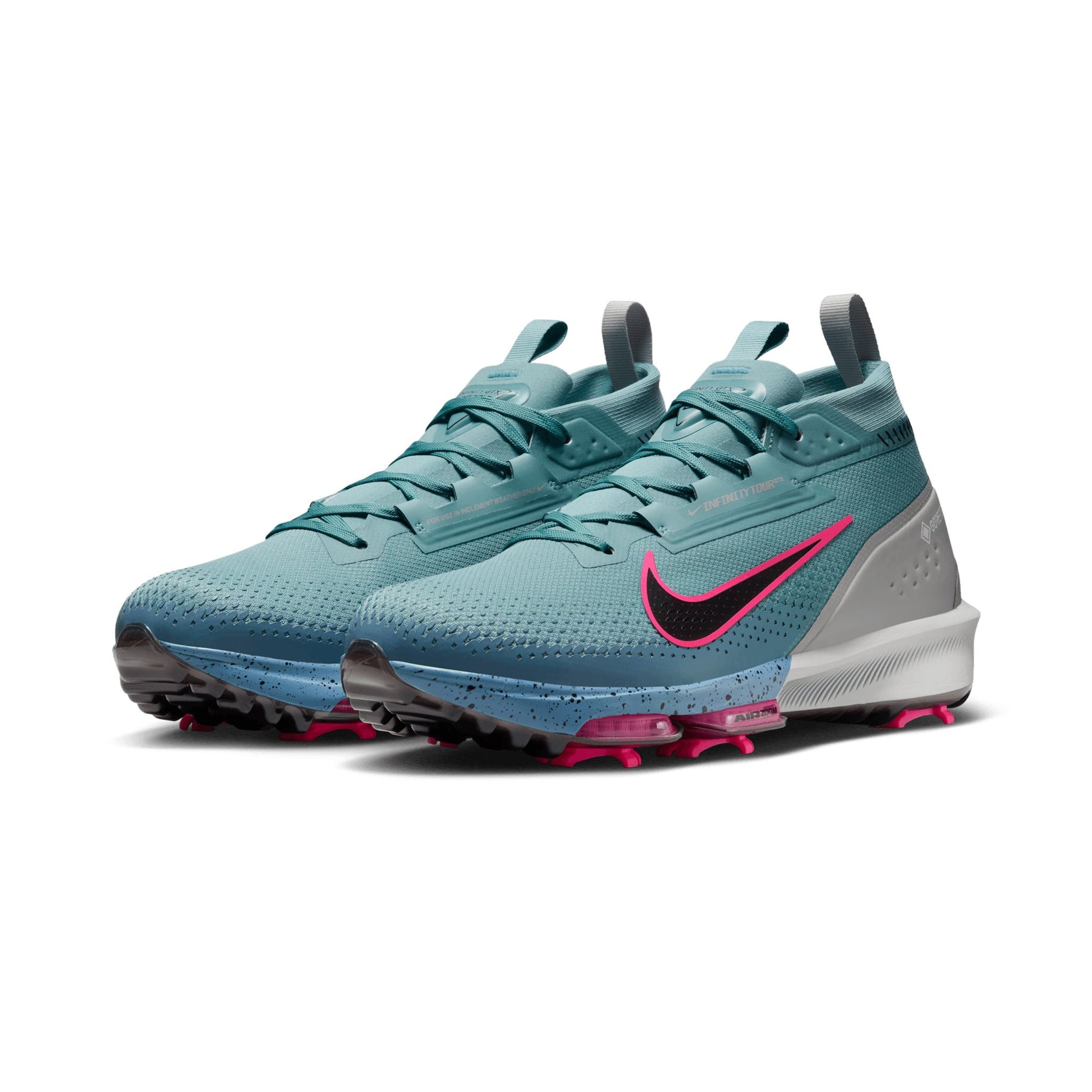 Nike Golf Infinity Tour NEXT% 2 GORE-TEX Shoes Denim Turquoise/Pink/Black 400