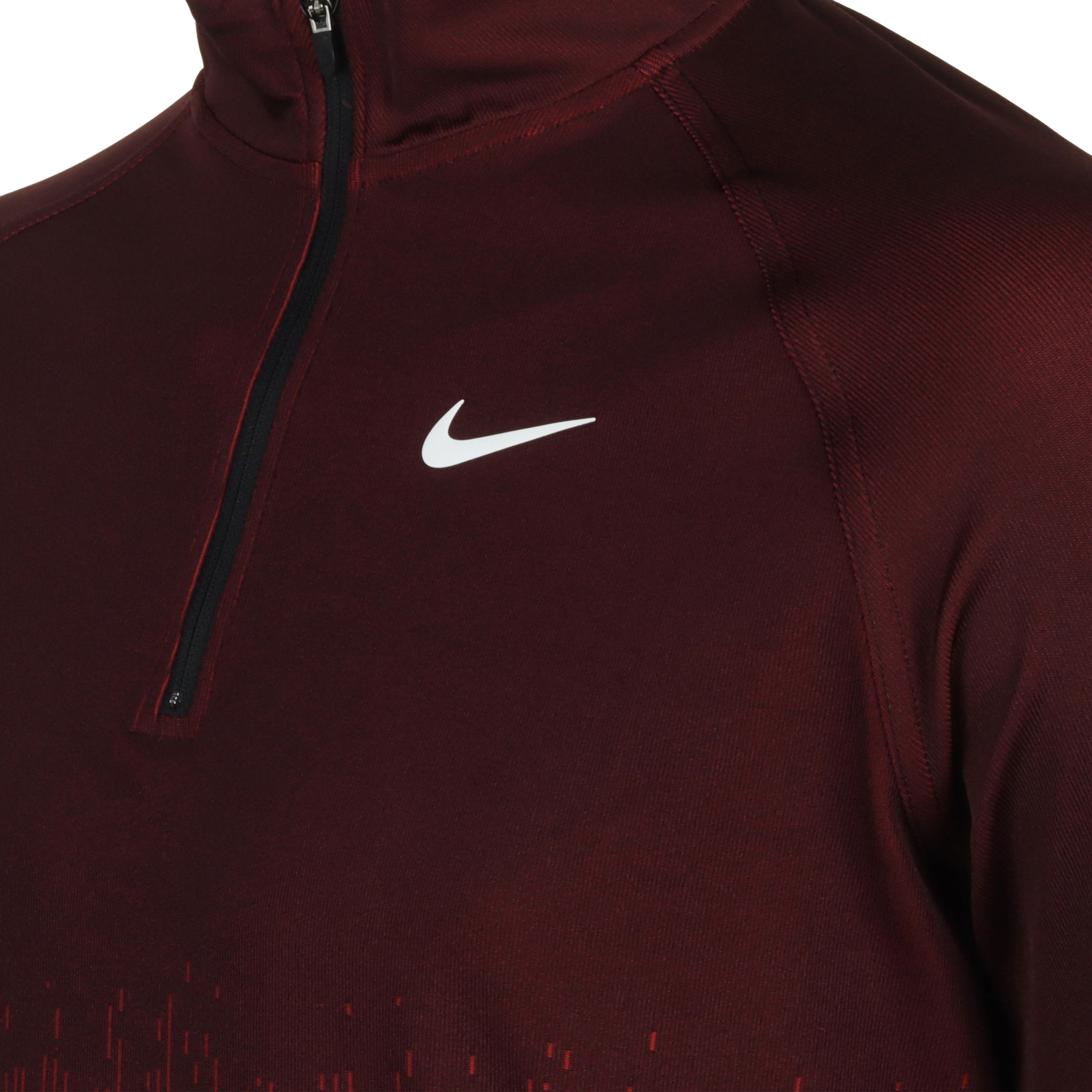 Nike Golf Dri-Fit ADV Tour 1/2 Zip Dragon Red/Burgundy Crush 626