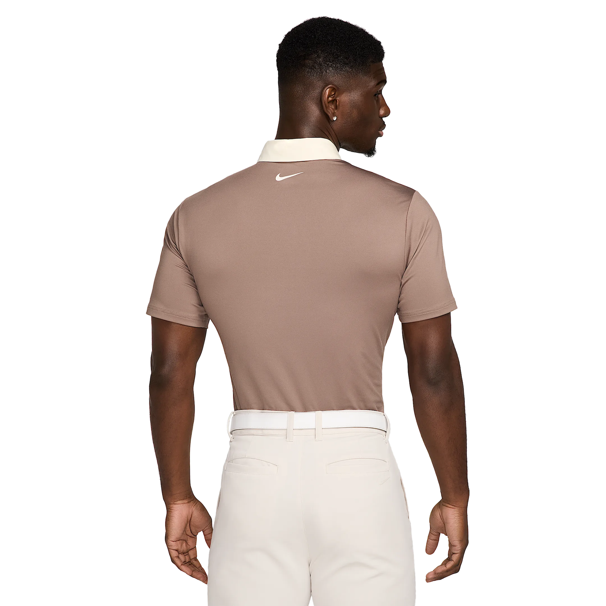 Nike Golf Dri-Fit Tour Contrast Shirt Mink Brown/Pale Ivory 233