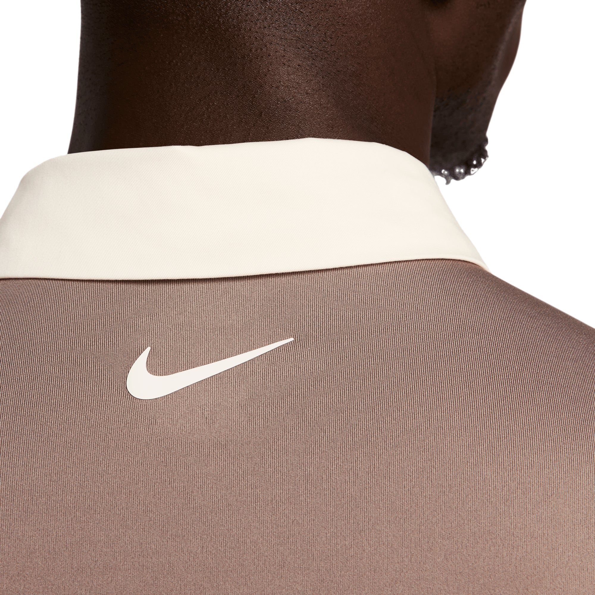 Nike Golf Dri-Fit Tour Contrast Shirt Mink Brown/Pale Ivory 233