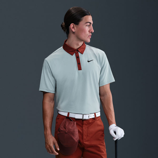 brown nike golf shirt masters