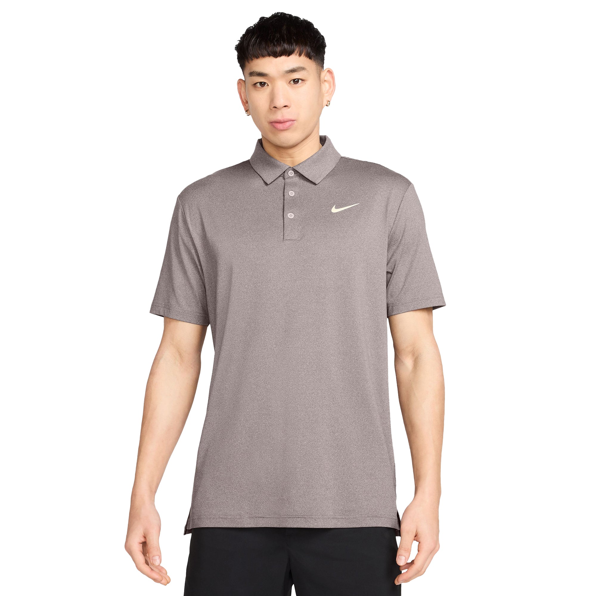 Nike Golf Dri-Fit Tour Heather Shirt - Baroque Brown 237 - FZ7473 ...