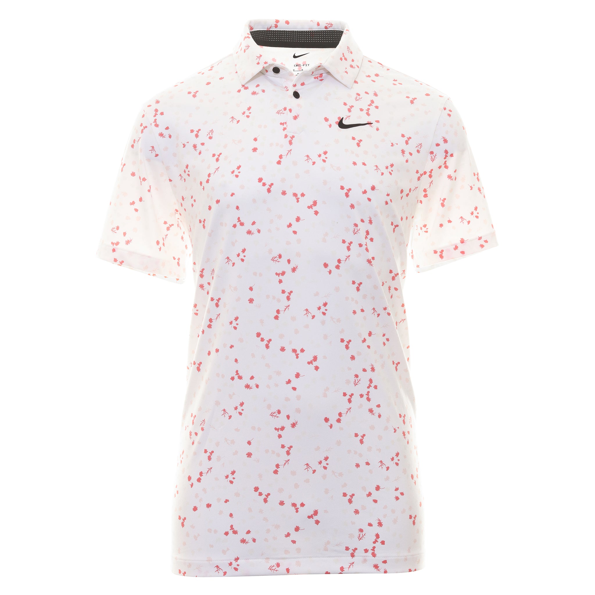 Nike Golf Dri-Fit Tour Micro Floral Shirt DX6089 White 100 | Function18