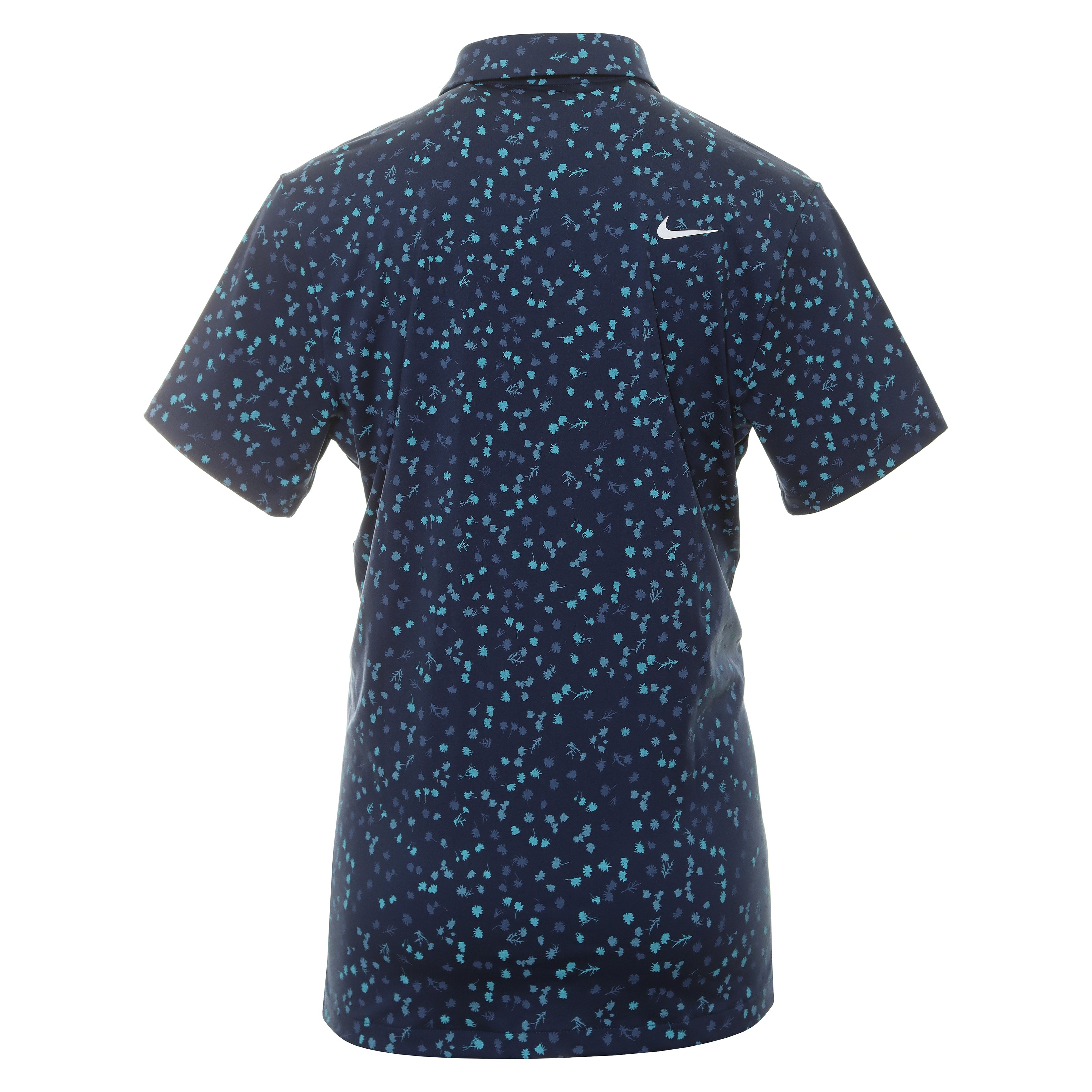 Nike Golf DriFit Tour Micro Floral Shirt DX6089 Midnight Navy 410