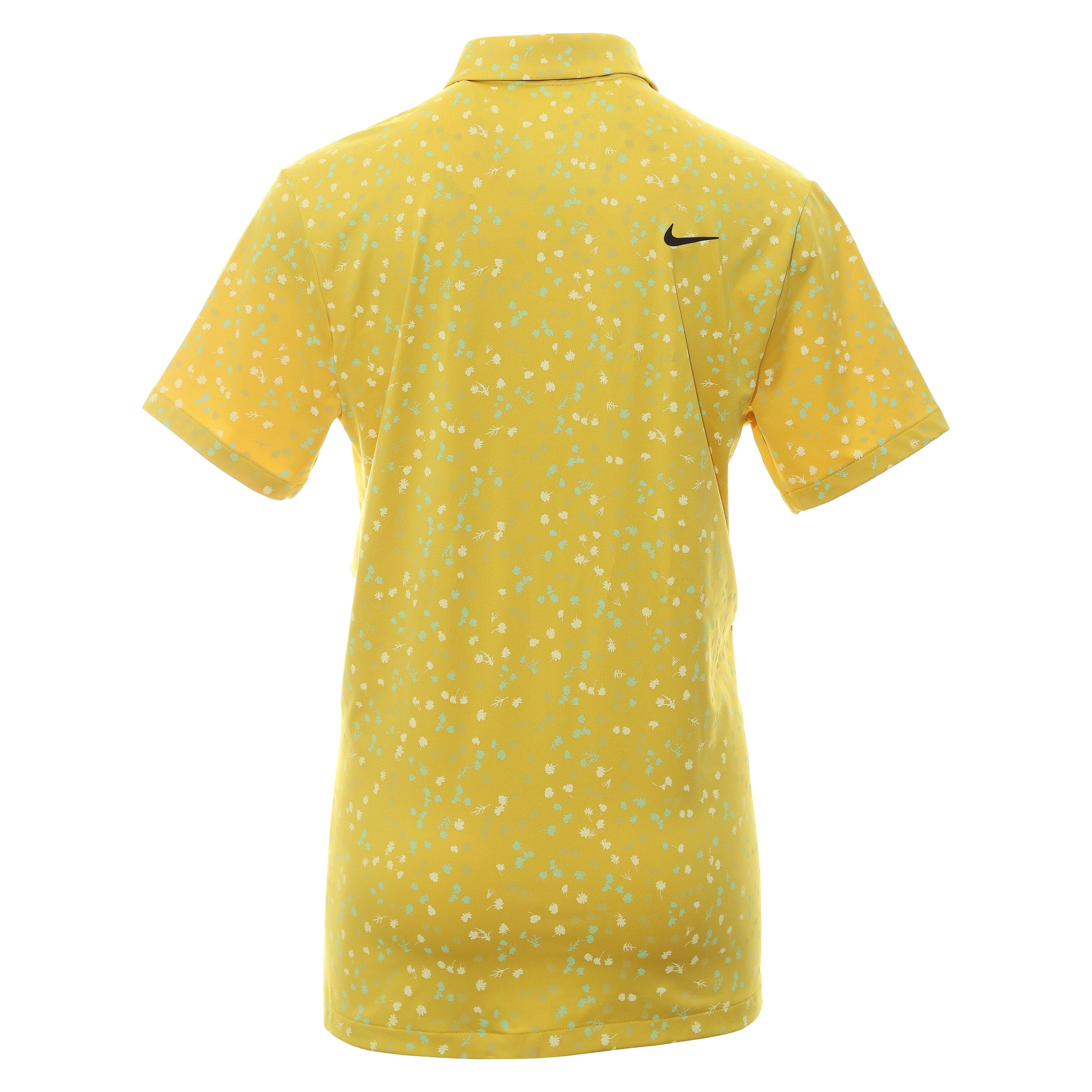 Nike Golf Dri-Fit Tour Micro Floral Shirt DX6089 Vivid Sulphur Black ...