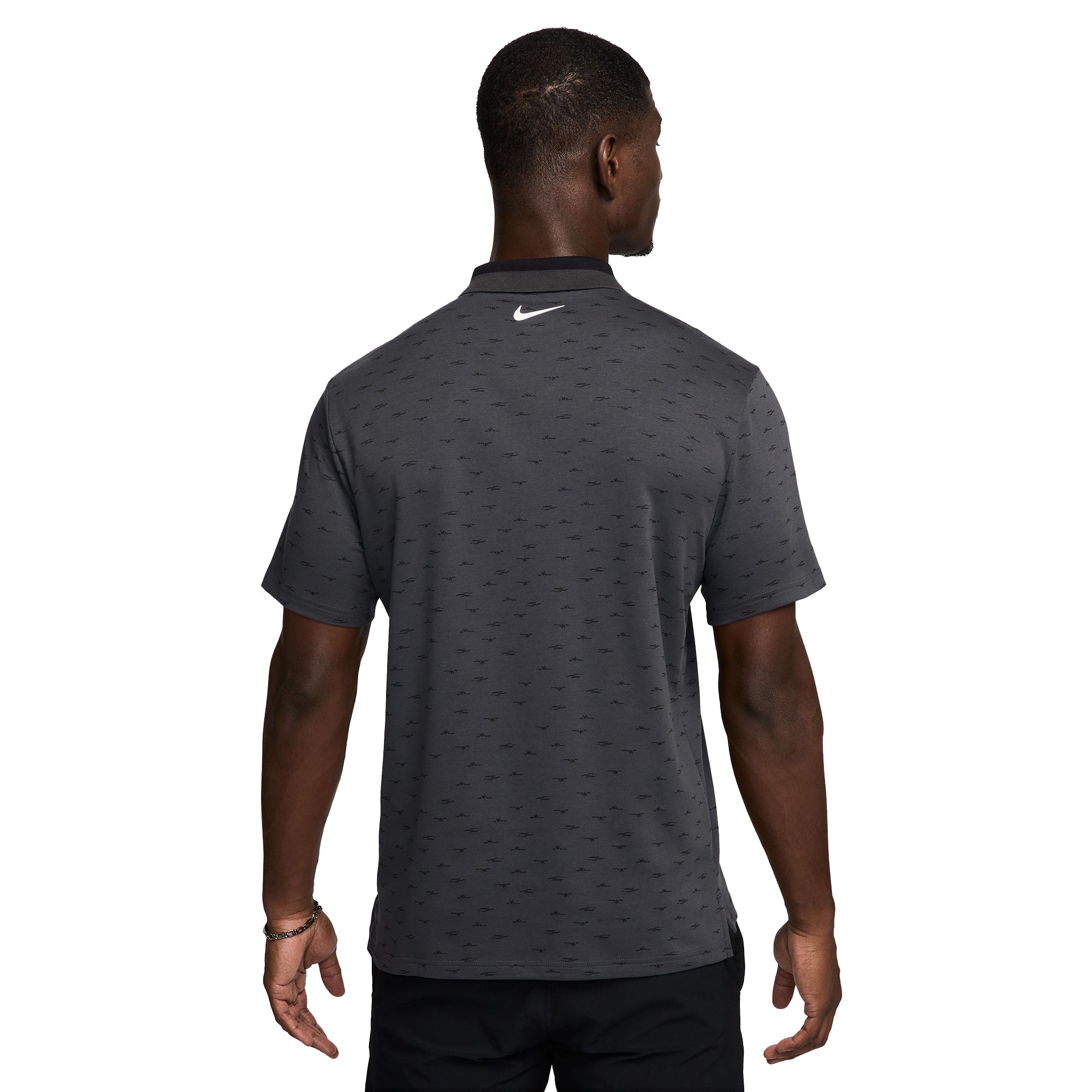Nike Golf Dri-Fit Tour Micro Print Shirt Anthracite 060