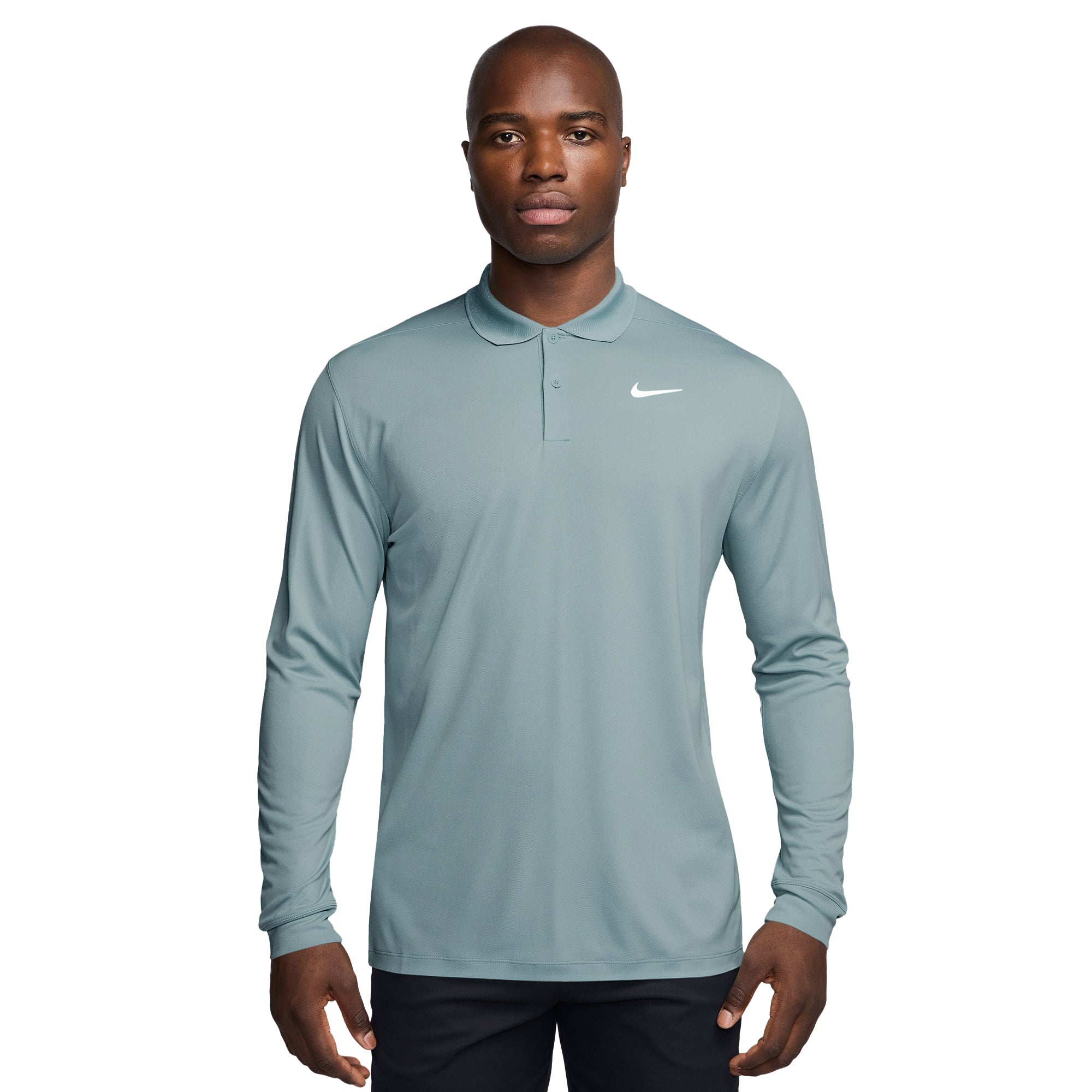 Nike Golf Dri-Fit Victory Solid Long Sleeve Shirt - Ocean
