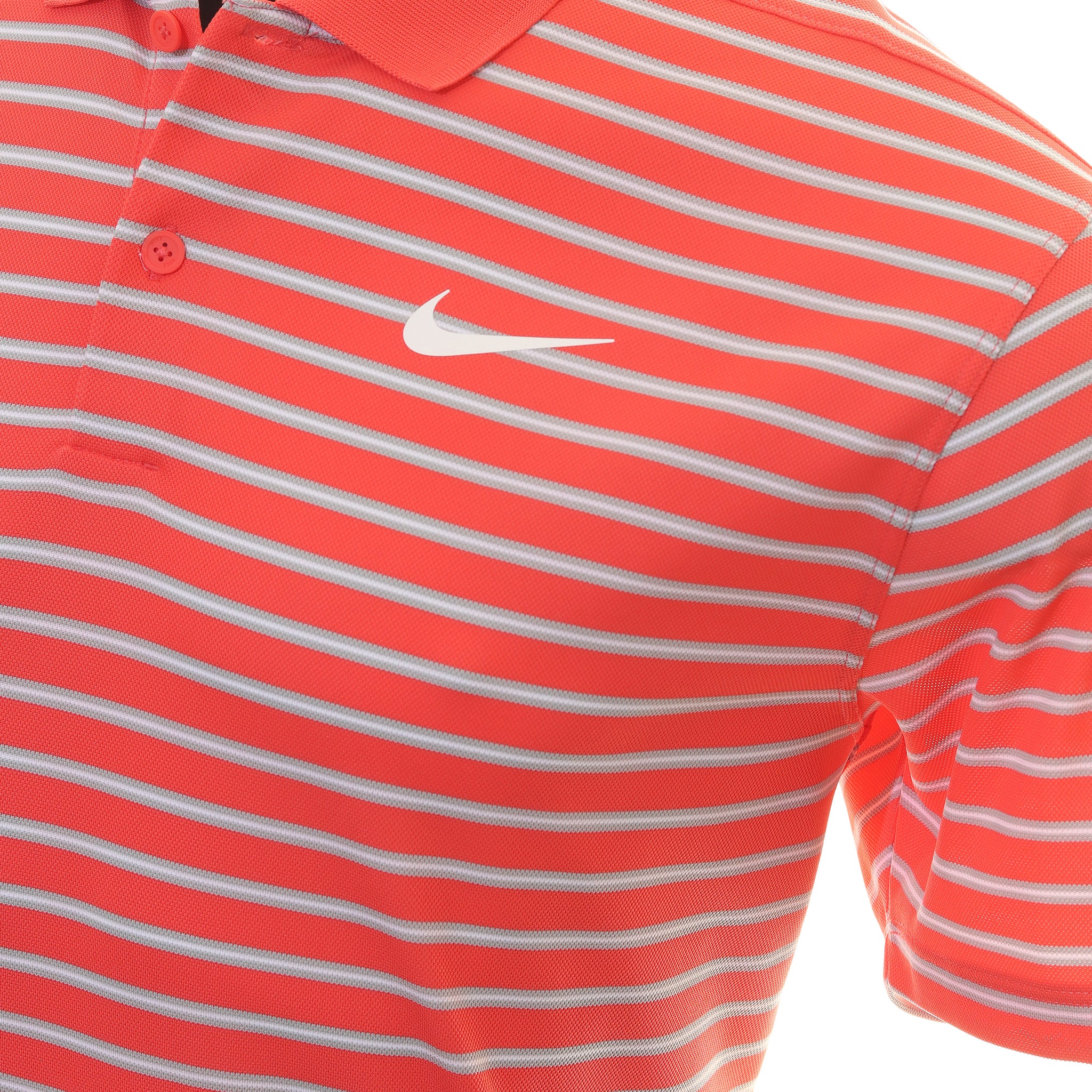 Nike Golf Dri-Fit Victory Stripe Shirt DH0829 Ember Glow 850 | Function18