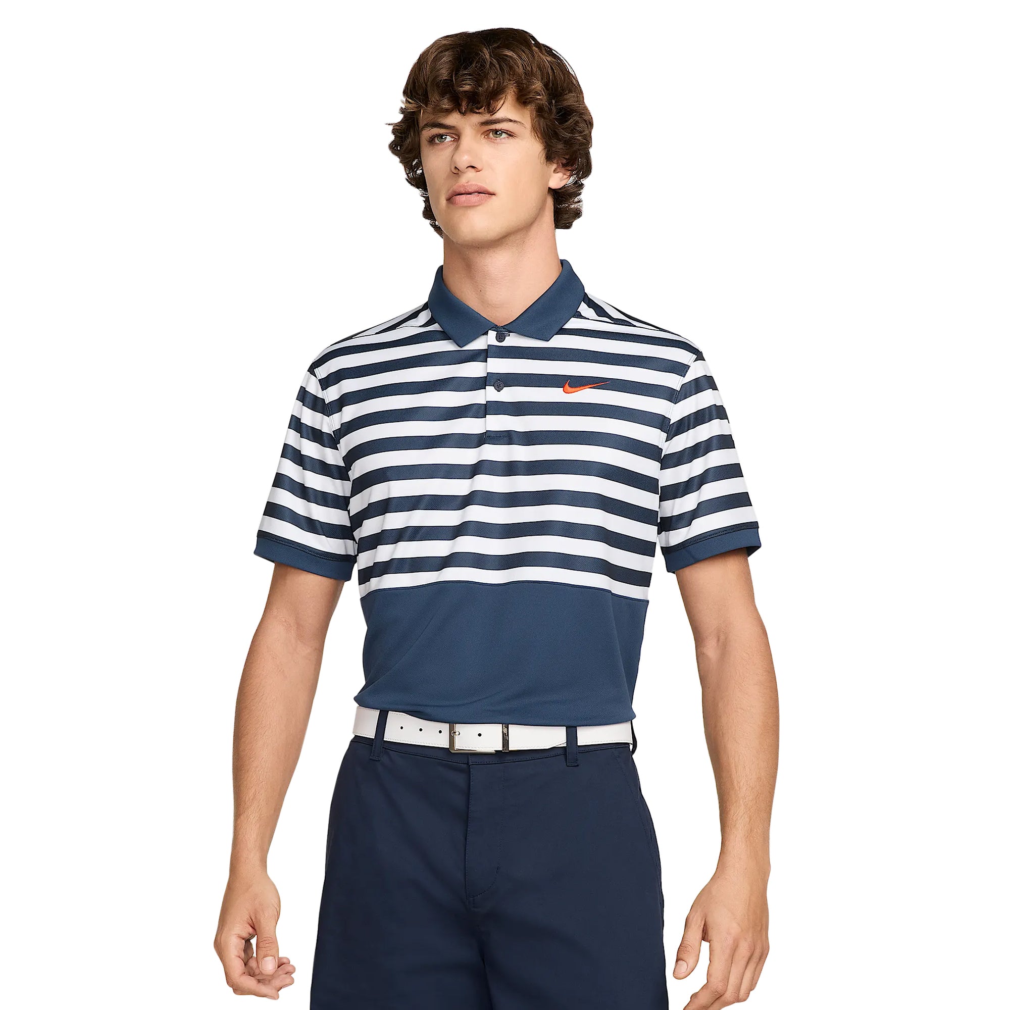 Nike Golf Dri-Fit Victory+ Blocked Shirt Obsidian/White 451