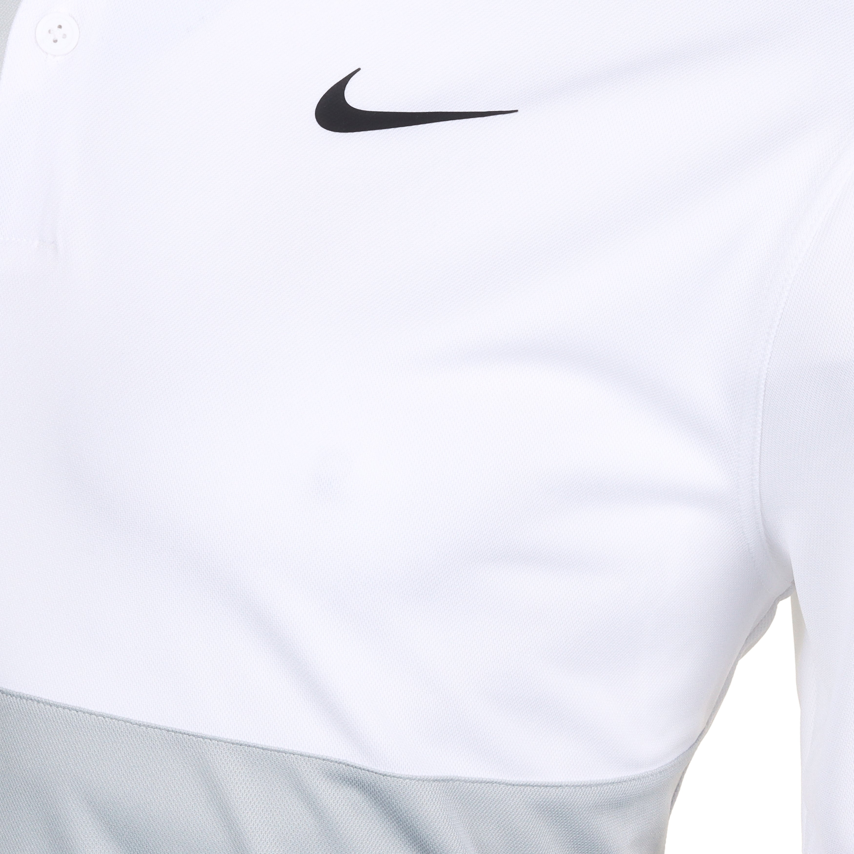 Nike Golf Dri-Fit Victory+ Blocked Shirt FD5827 White Light Smoke Grey ...