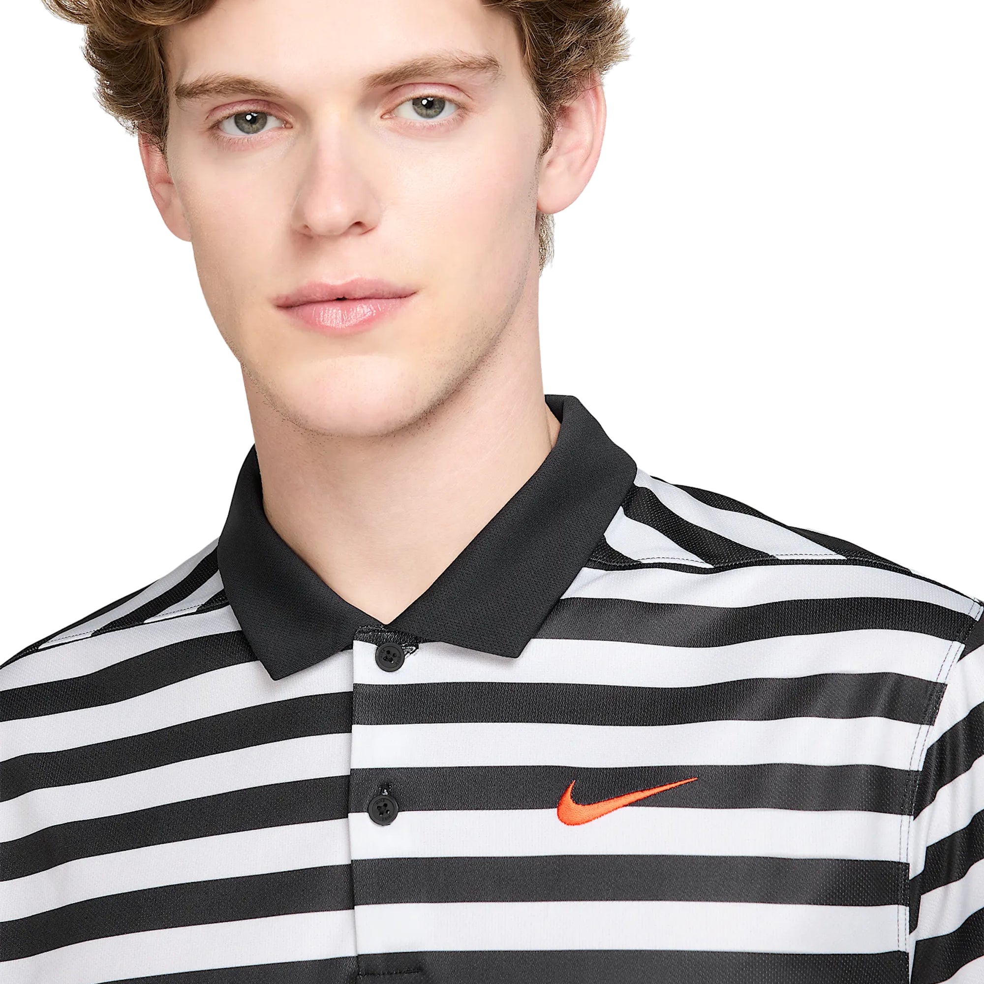 Nike Golf Dri-Fit Victory+ Blocked Shirt - Black/White 010