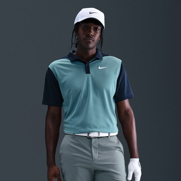 Nike Golf Dri-Fit Victory+ Blocked Shirt - Smokey Blue/Obsidian