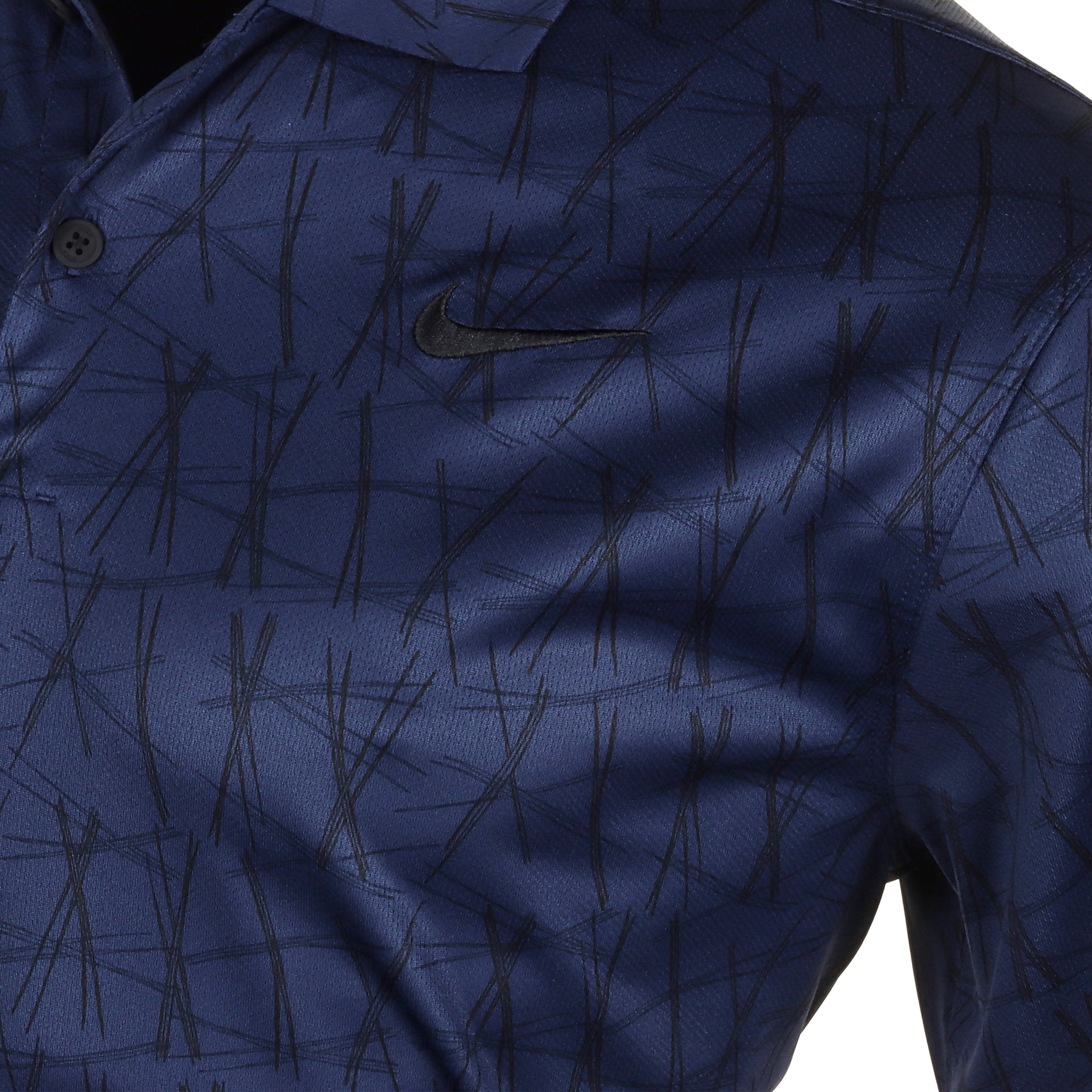 Nike Golf Dri-Fit Victory+ Longleaf Shirt Midnight Navy/White 410