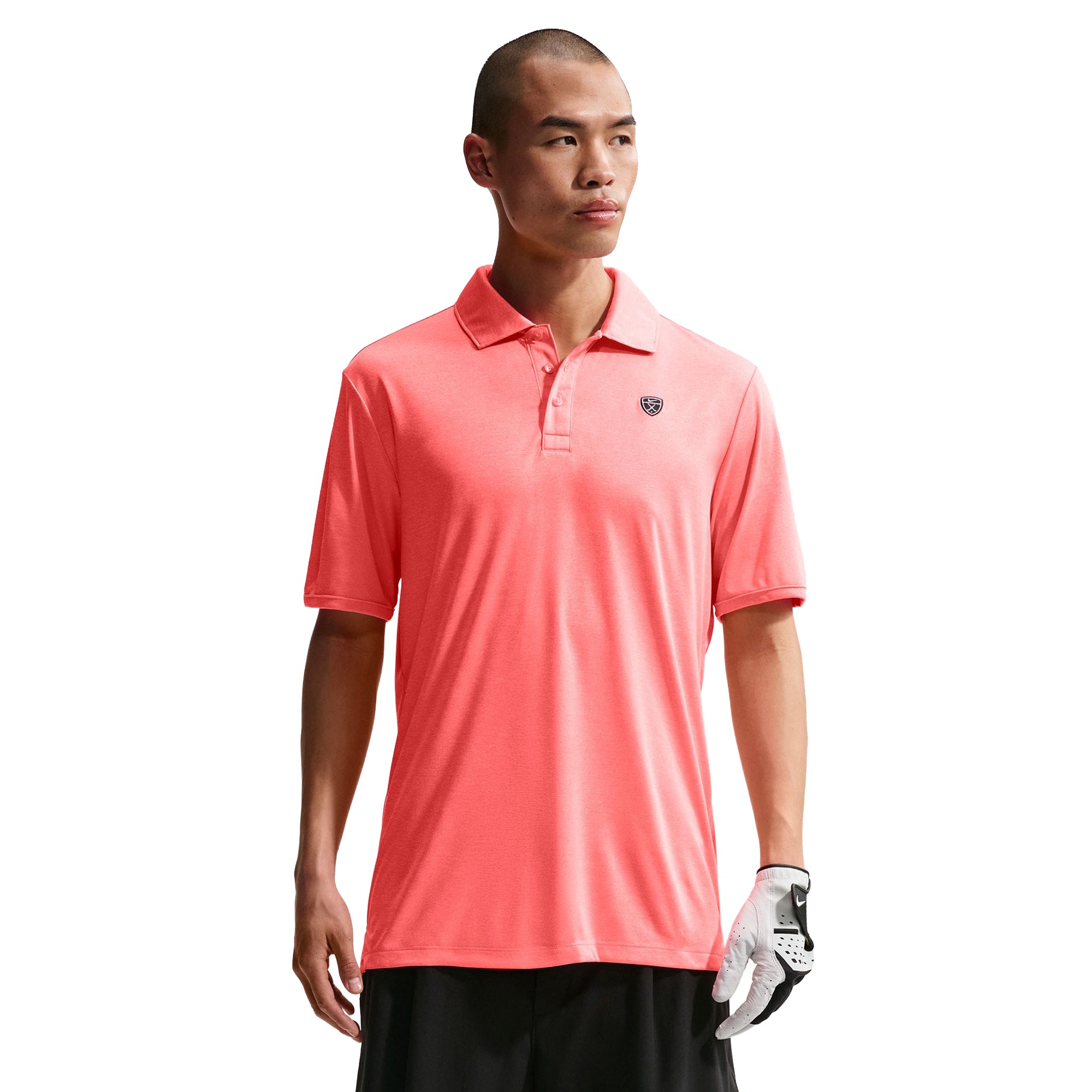Nike Golf Par 5 Heather Polo Shirt - Hot Lava 804 - IB0237-804