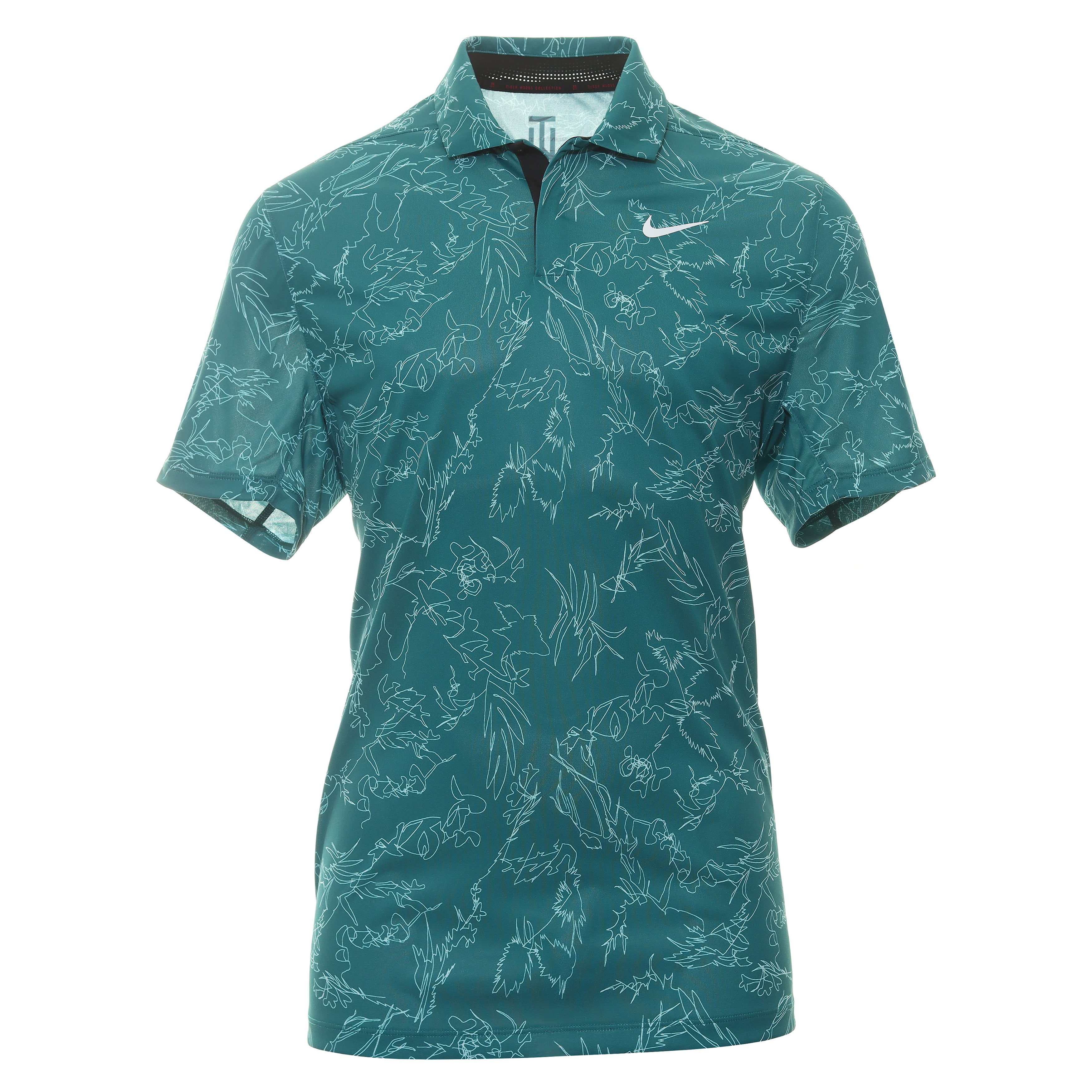 Nike Golf TW Dri-Fit ADV Contour Print Shirt DX6092 Geode Teal 381 ...