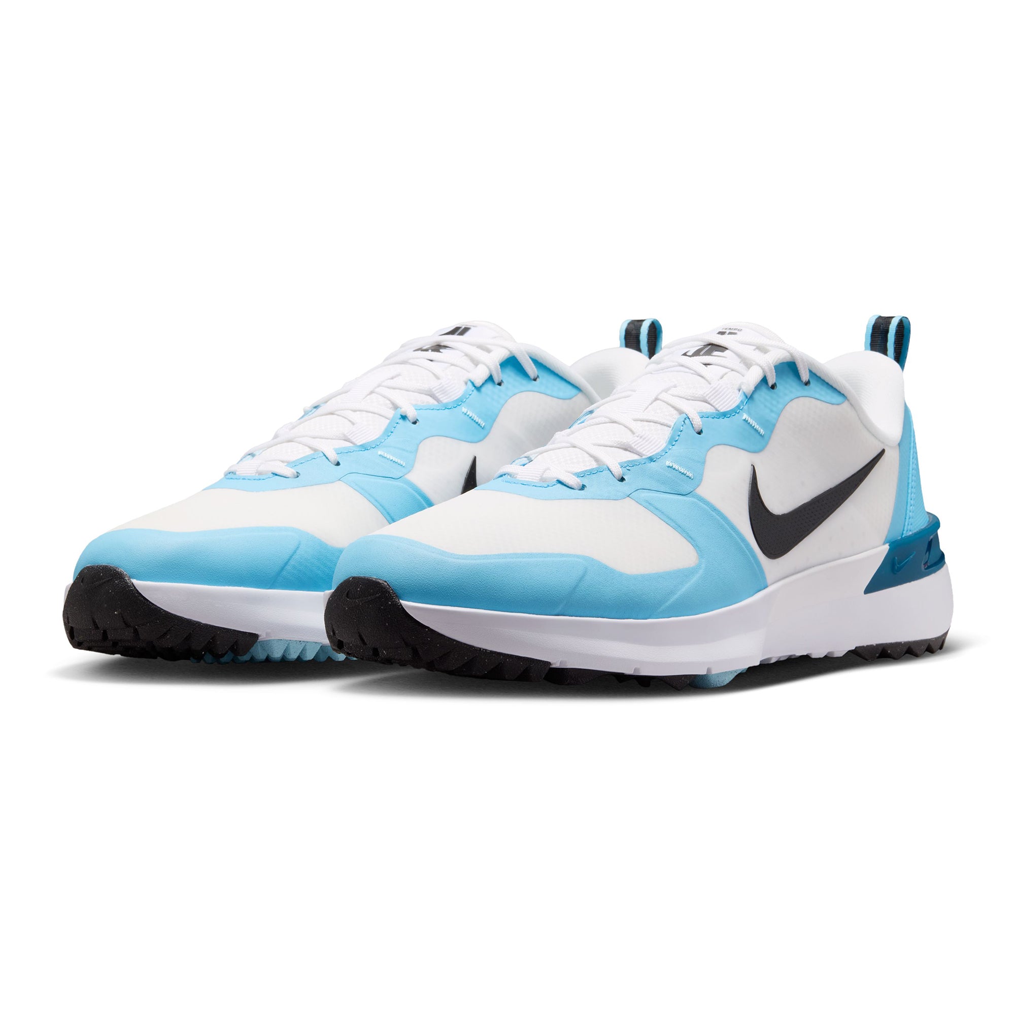 Nike Golf Tempo G Golf Shoes - White/Black/Blue Chill 102 - IH0381 