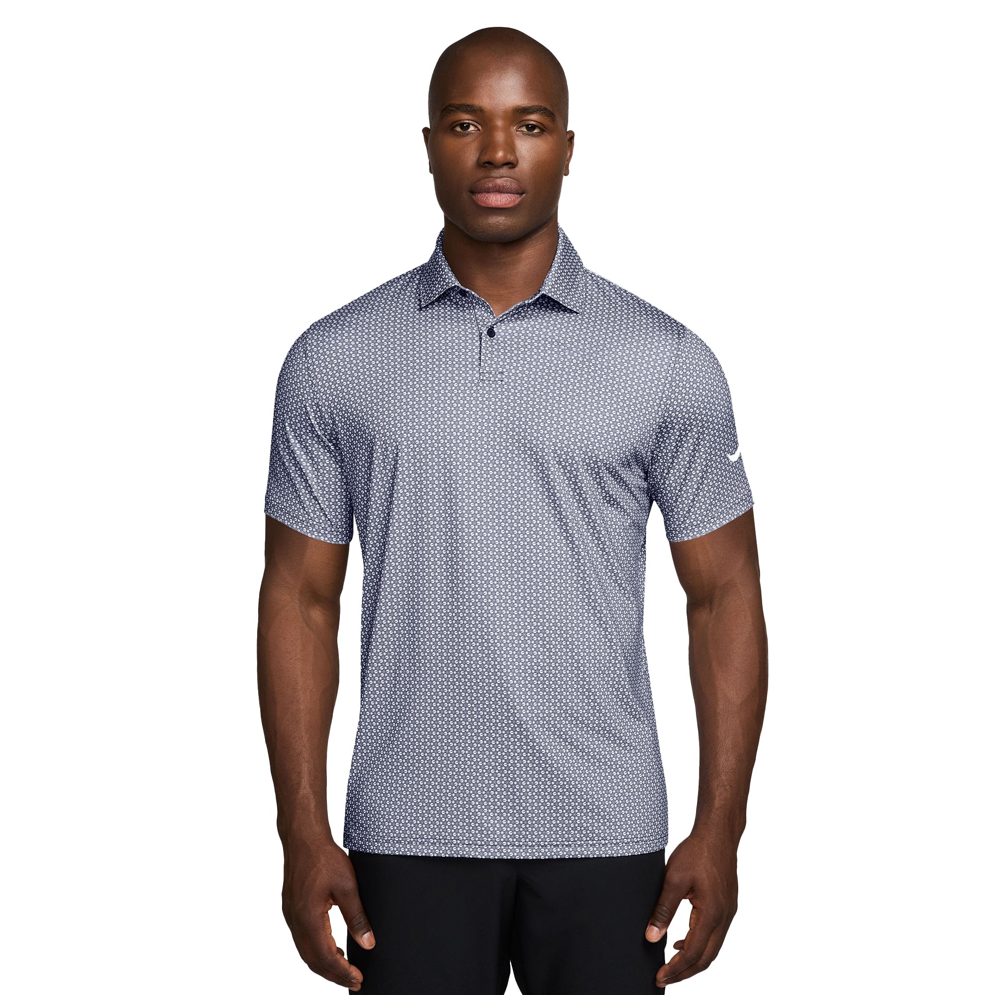 Nike Golf Velocity Micro Print Polo Shirt - College Navy 419